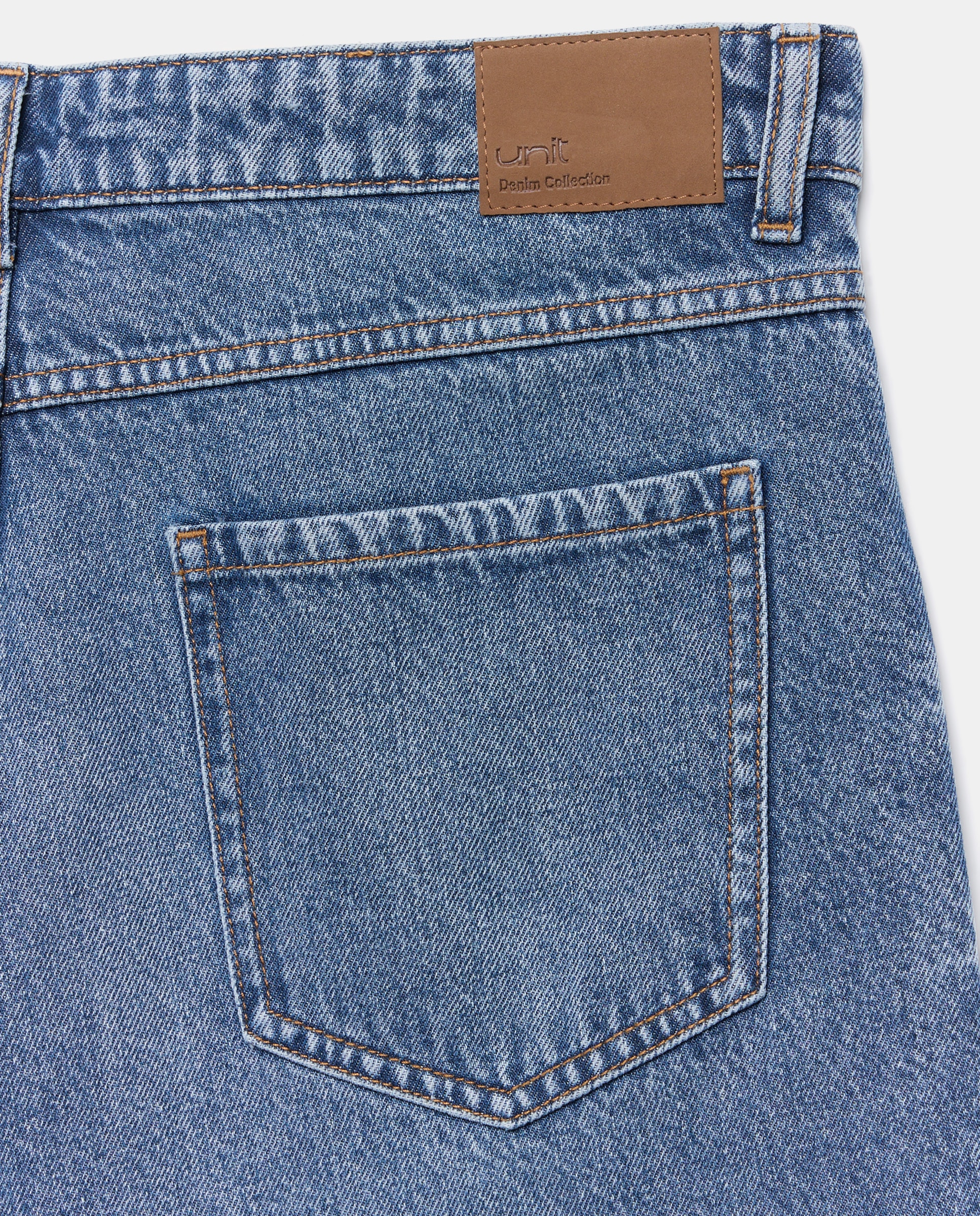Bermuda hombre denim regular fit Azul Suave-5