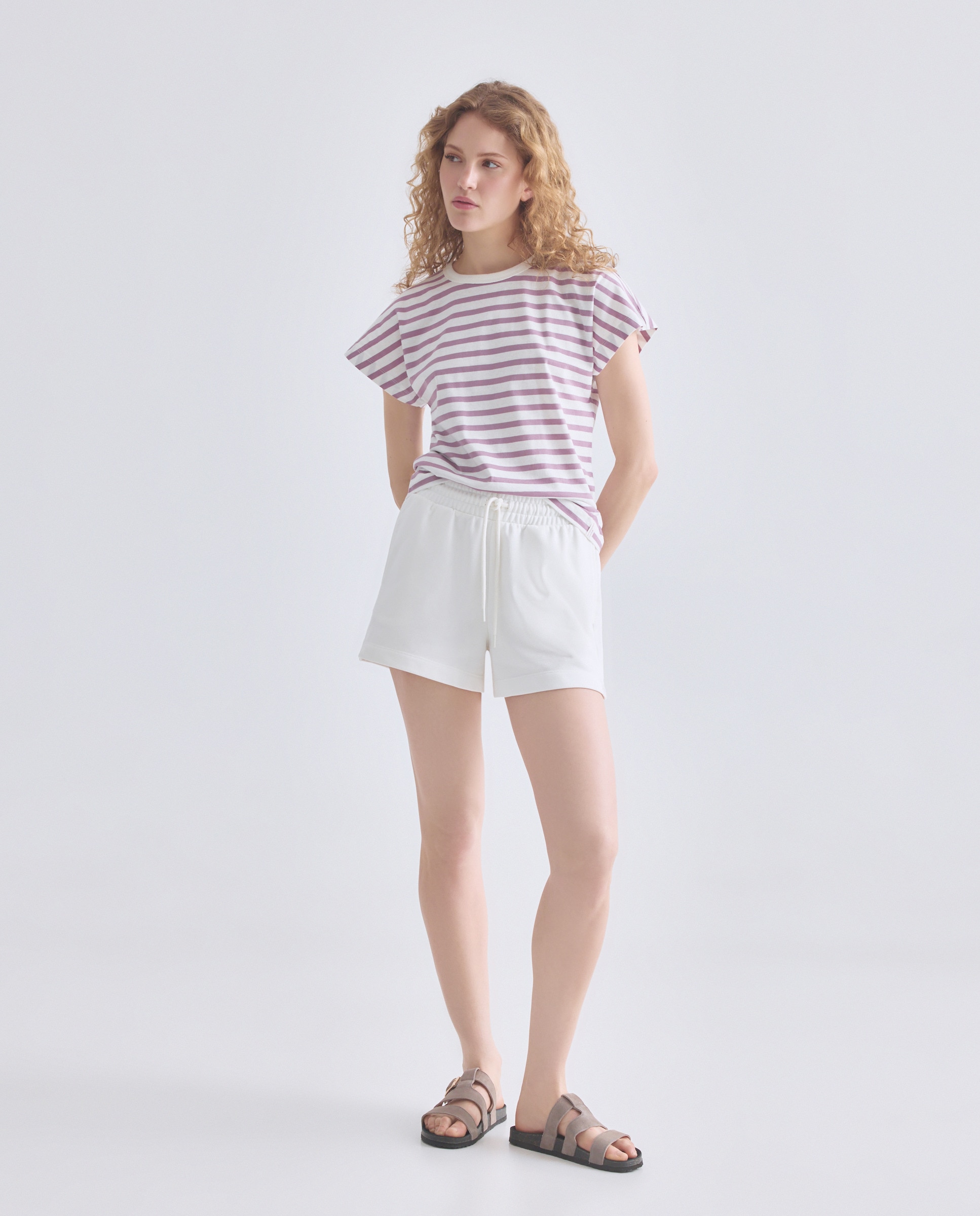 Imagen 0 de Pantalones cortos de mujer de felpa