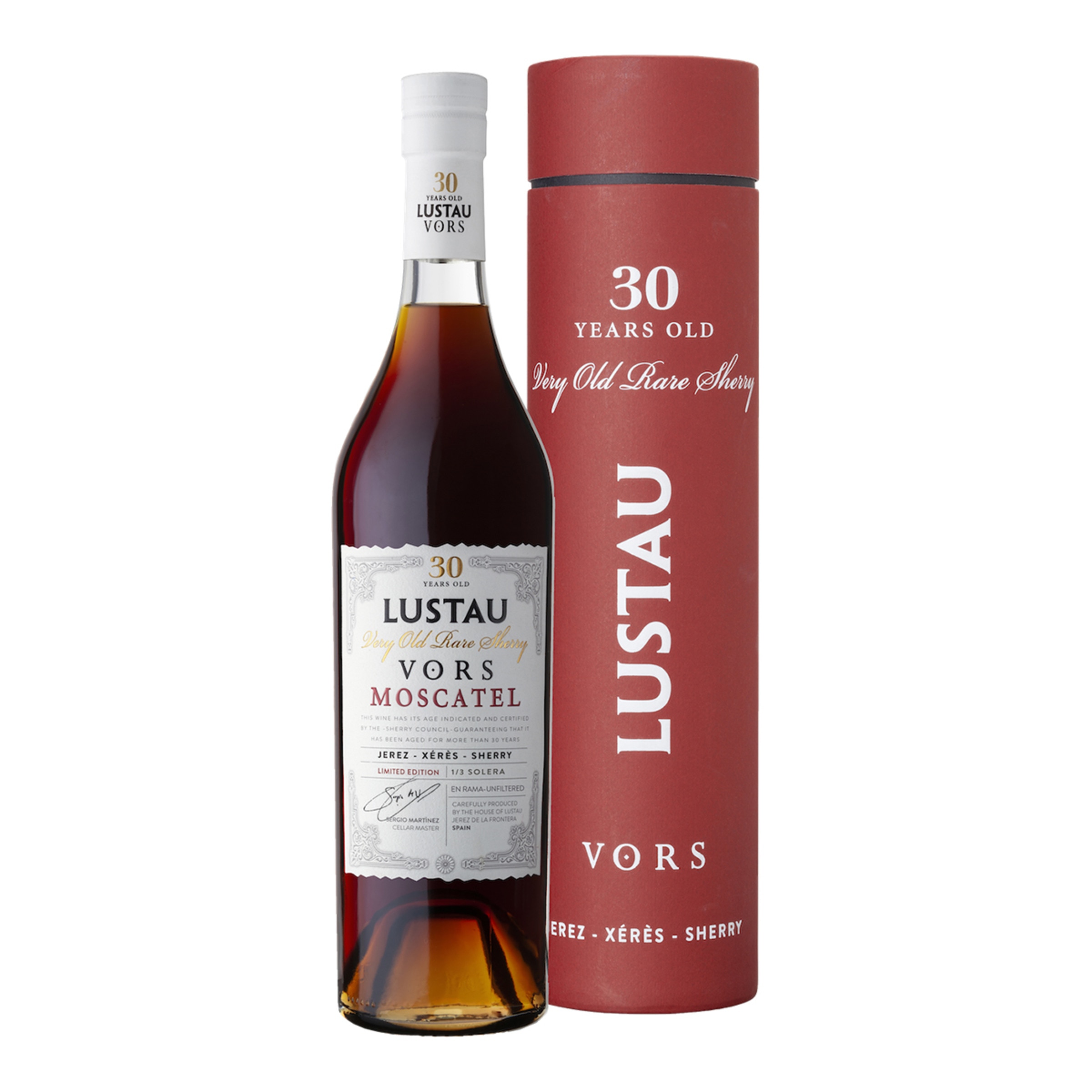 Estuche de vino dulce moscatel Vors Lustau 1
