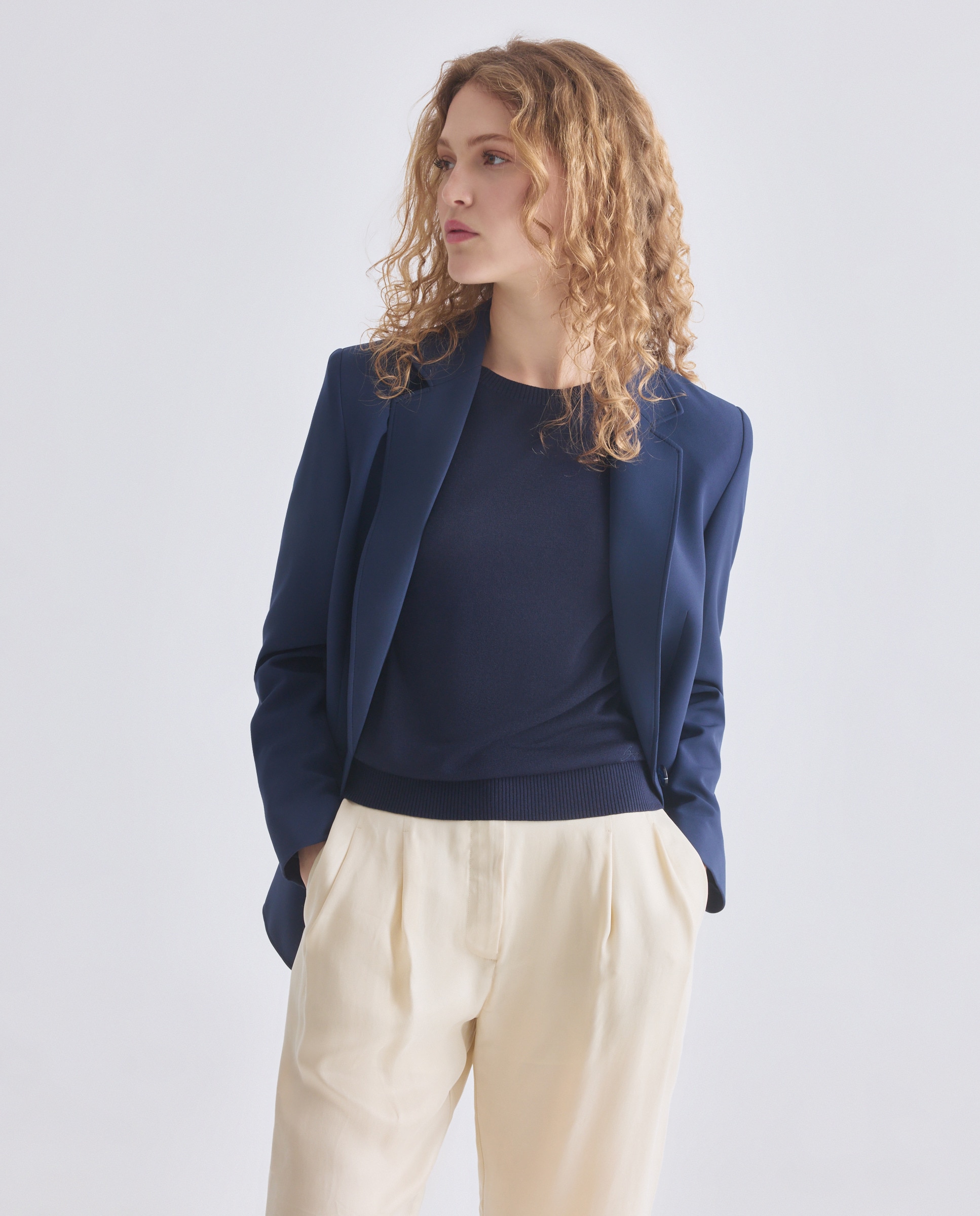 Imagem 0 de Blazer Totalmente Forrado de Manga Comprida