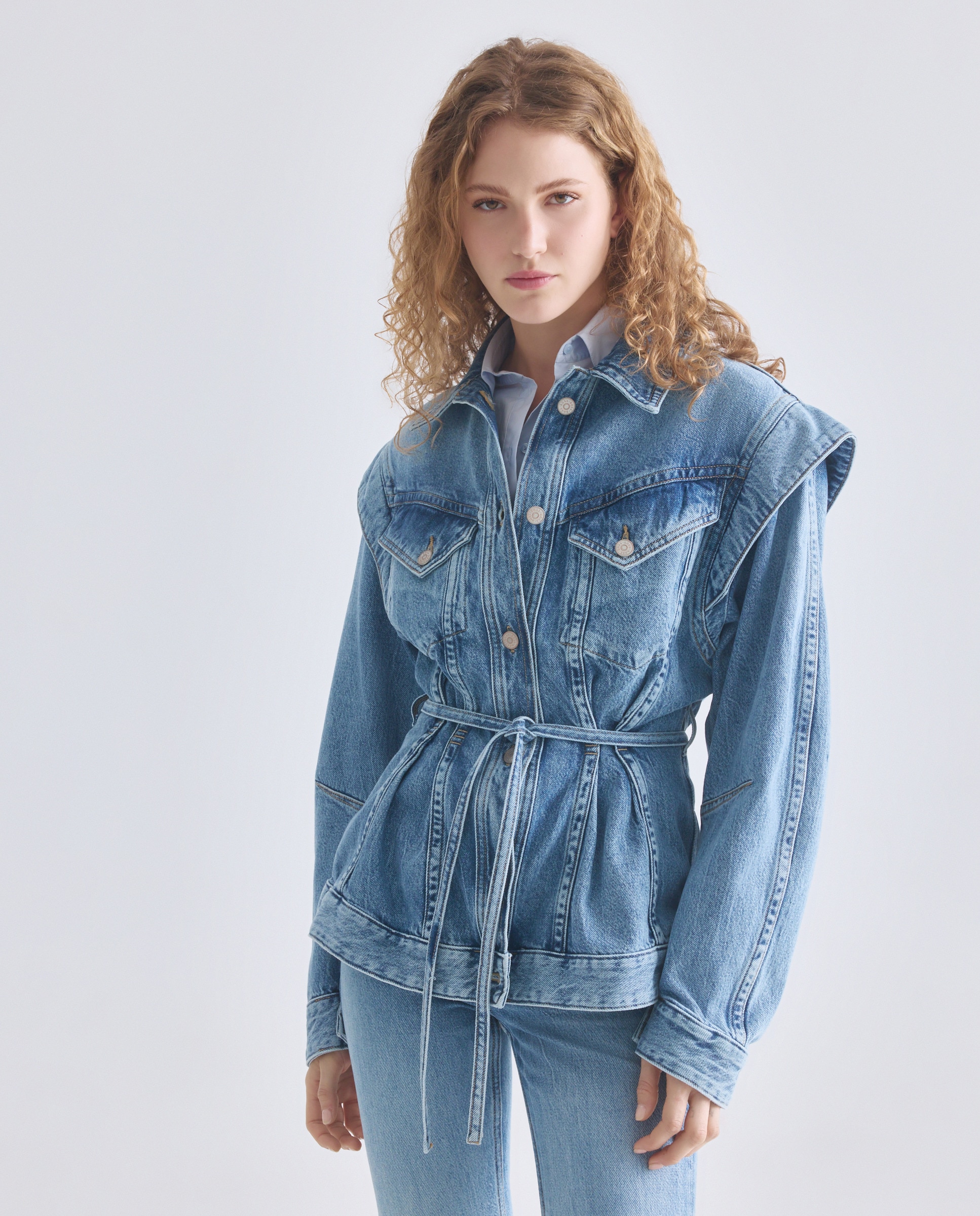 Imagem 0 de Blusão de Ganga com Manga Comprida.