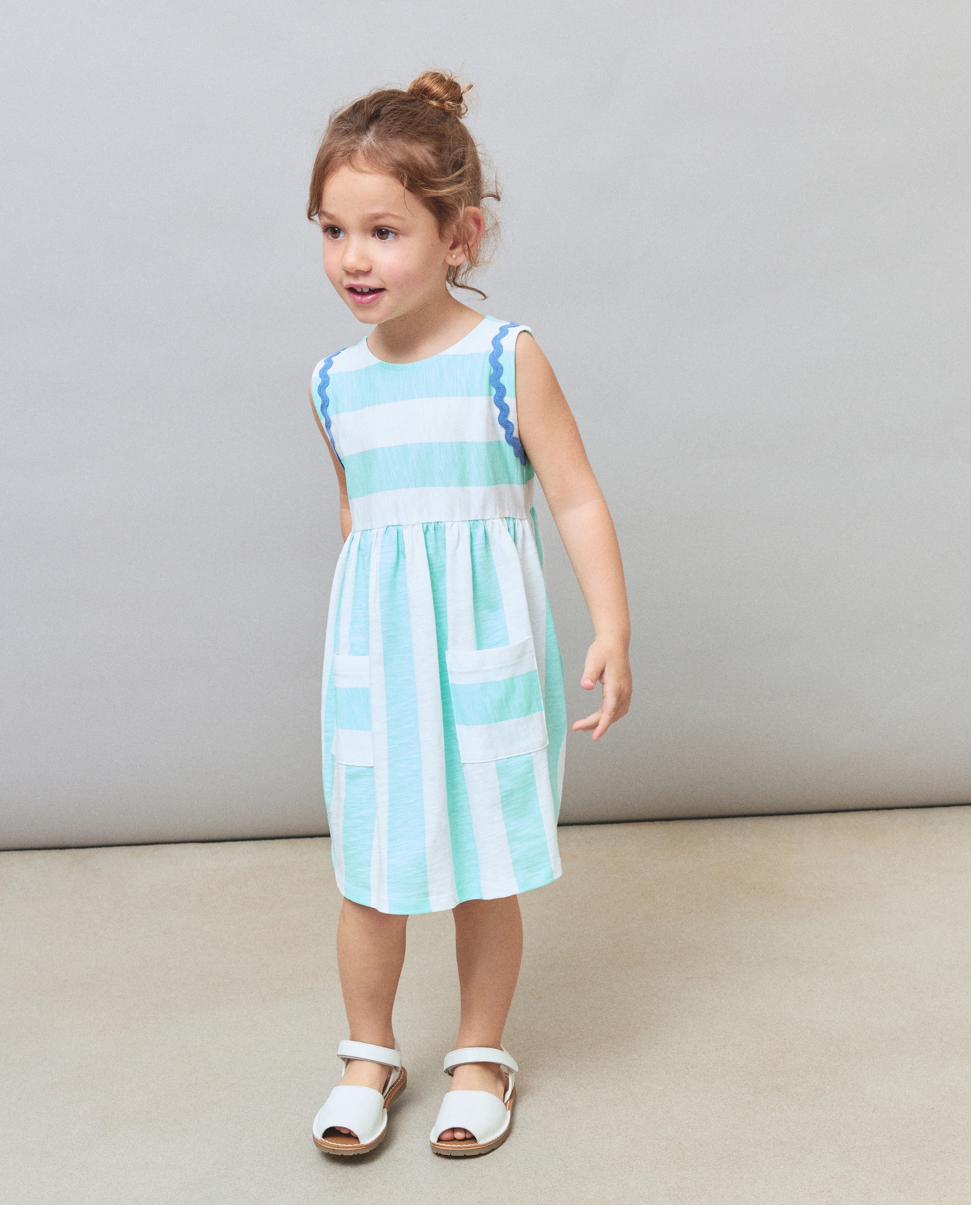 Vestido sem Mangas Kids El Corte Inglés Verde-2