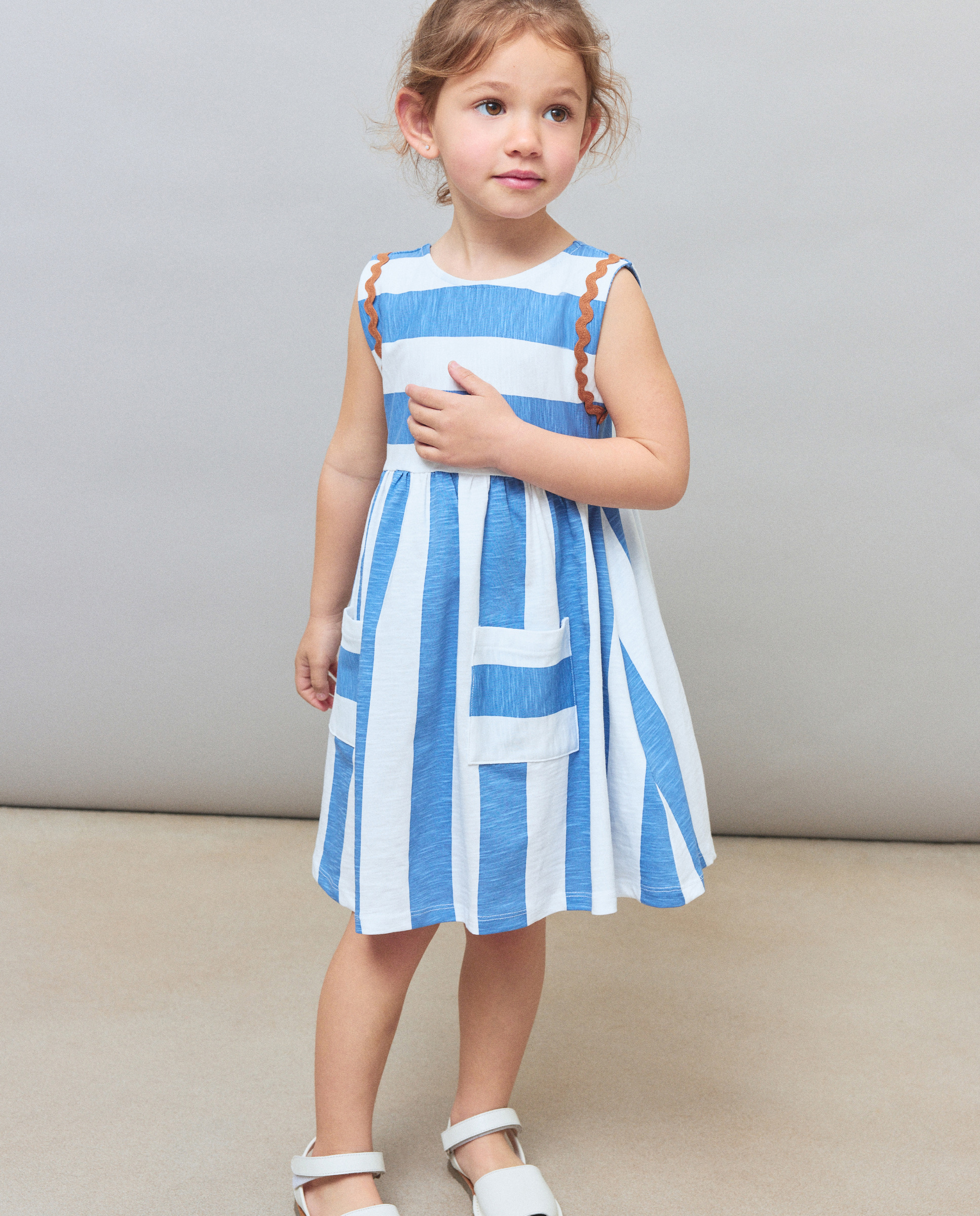 Vestido sem Mangas Rosa-claro-2