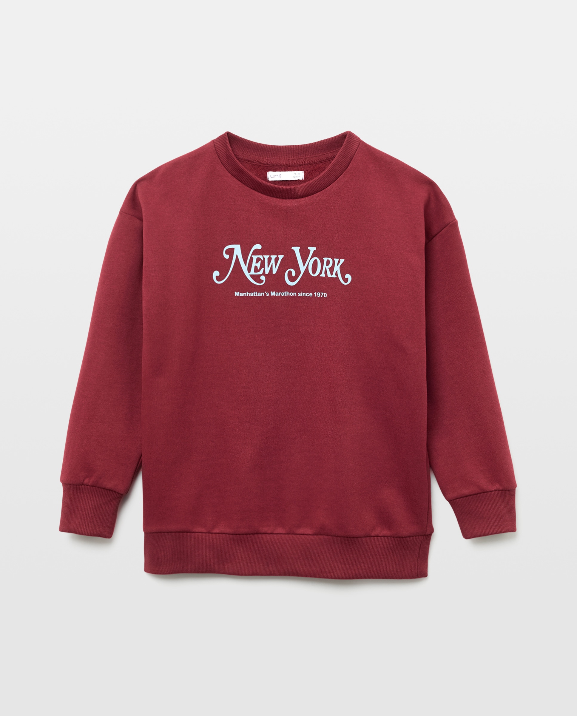 Imagen 0 de Sudadera de niño cuello caja estampada