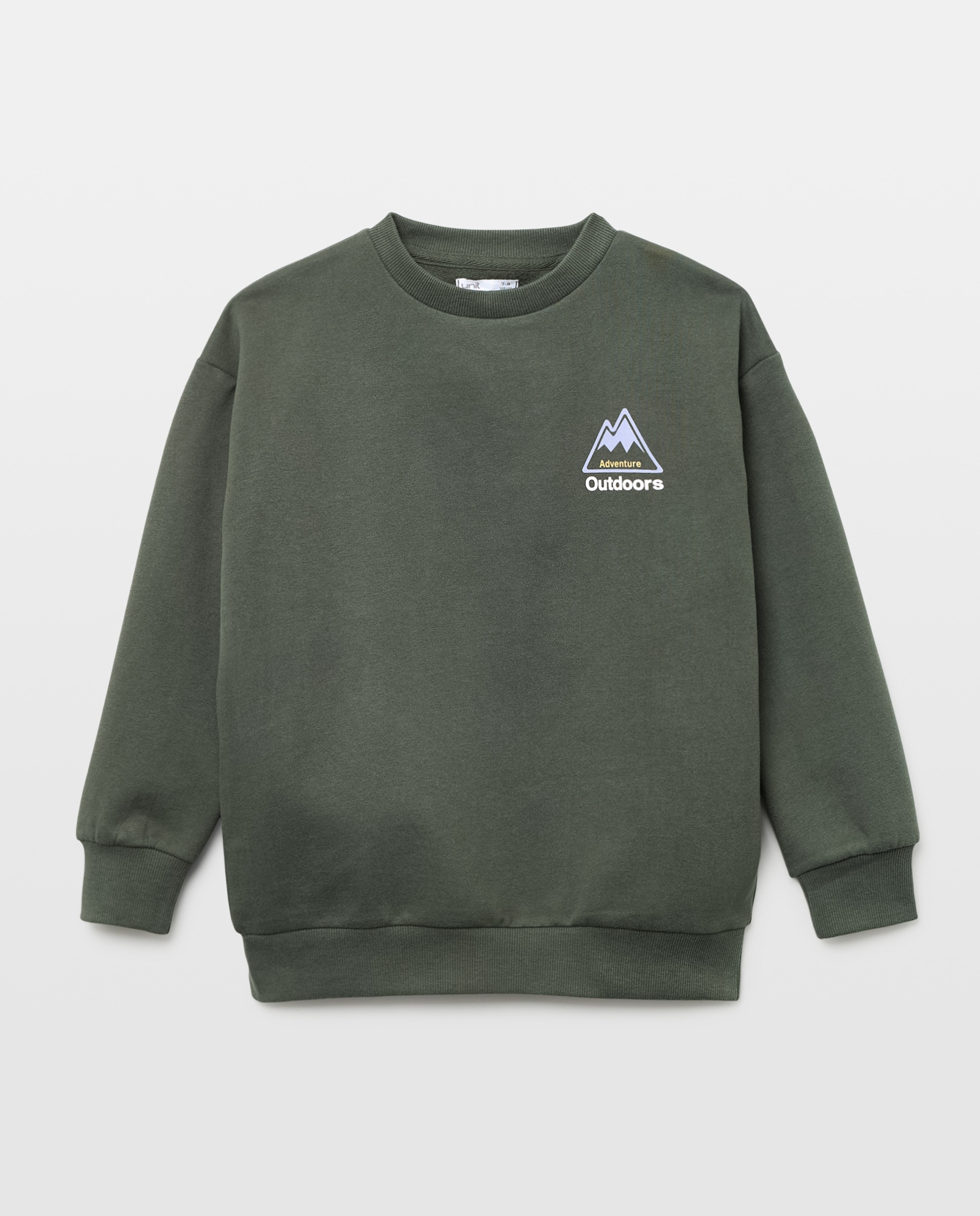 Imagen 0 de Sudadera de niño cuello caja estampada
