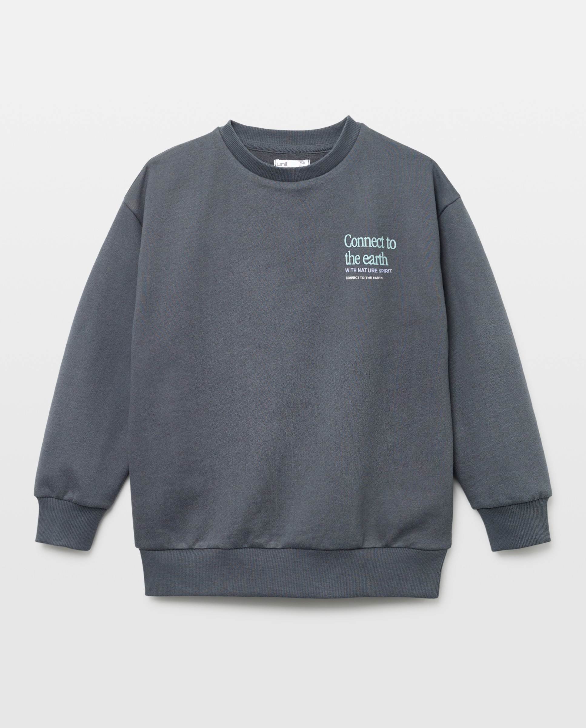 Imagen 0 de Sudadera de niño cuello caja estampada