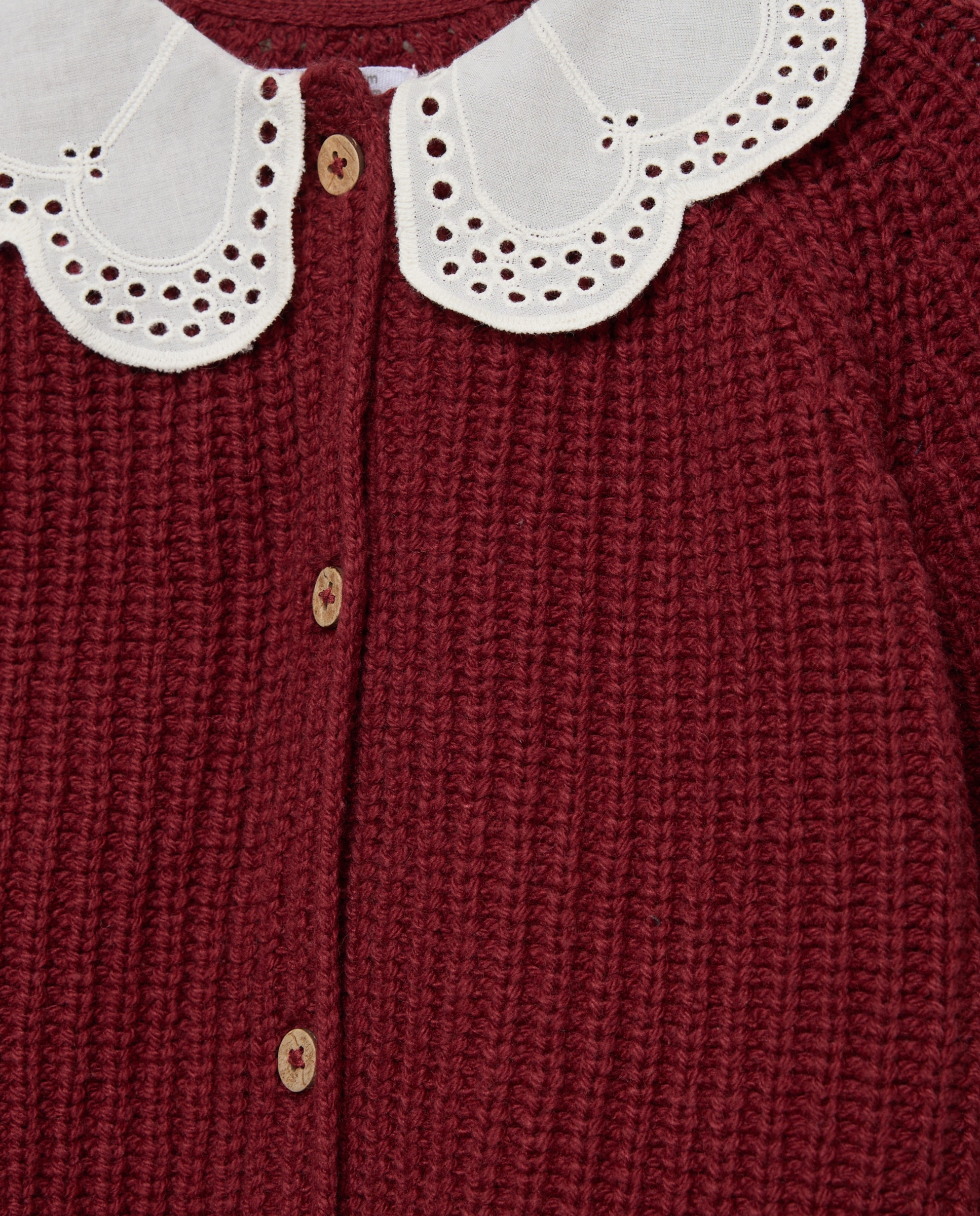 Chaqueta bebé cuello blusa 770 Terracota-3