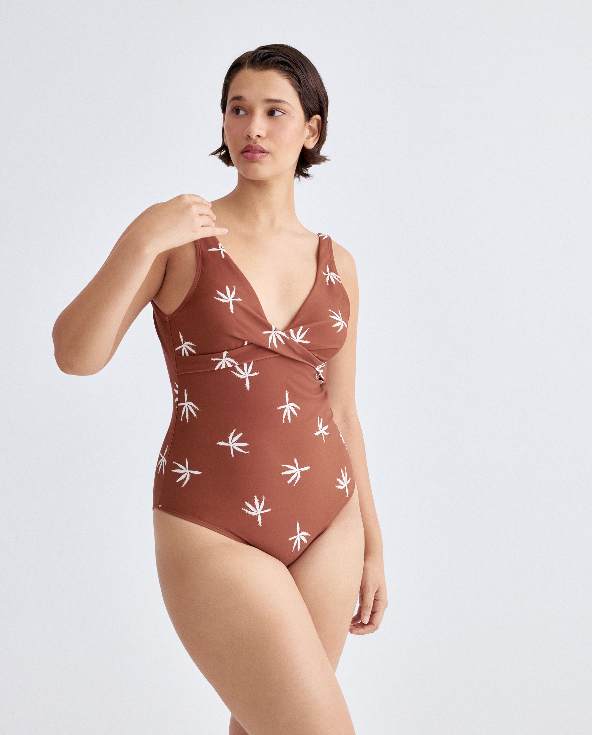 Imagen 0 de Bañadorde mujer talla grande drapeado