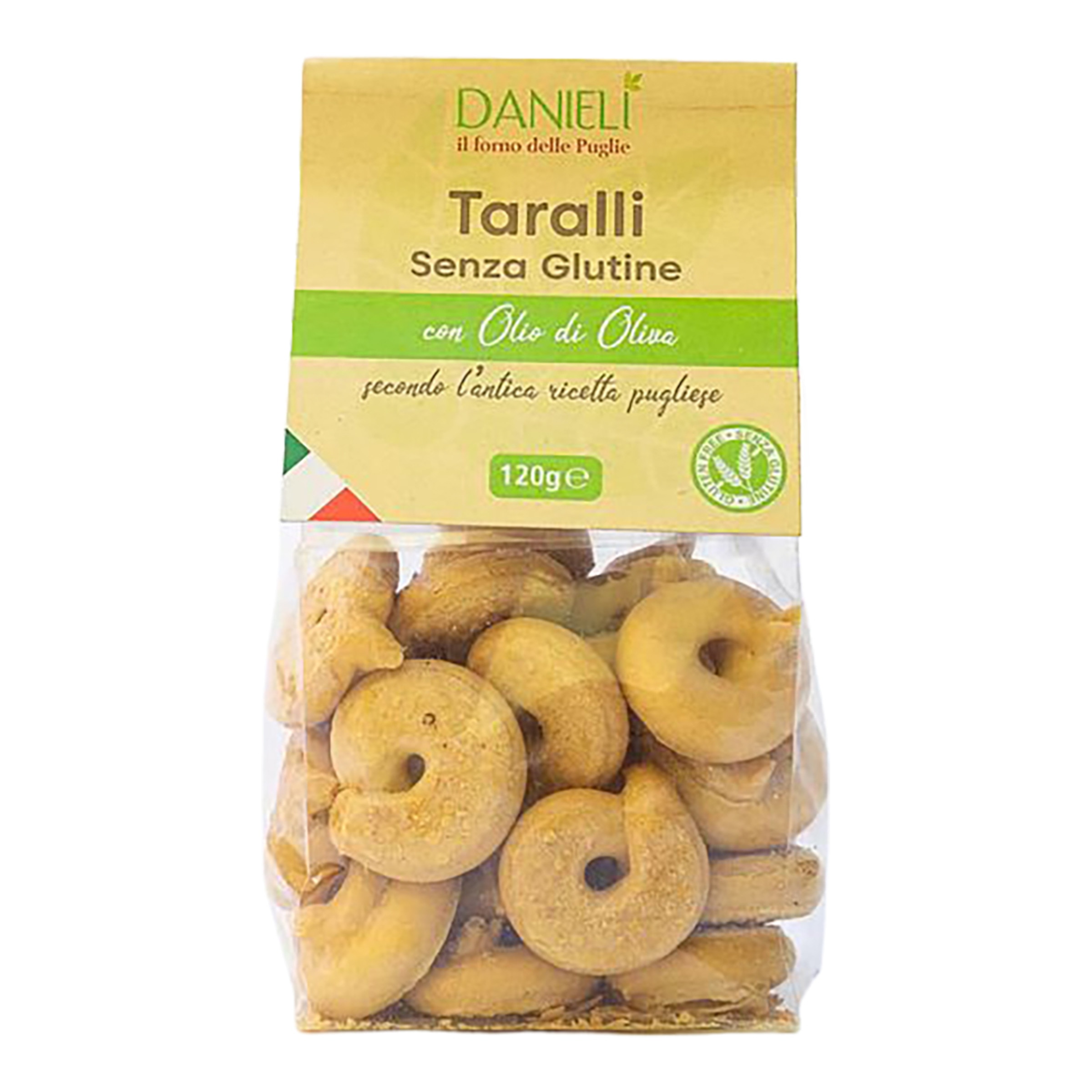 Imagen 0 de Tarallini de pan sin gluten con aceite de oliva Danieli