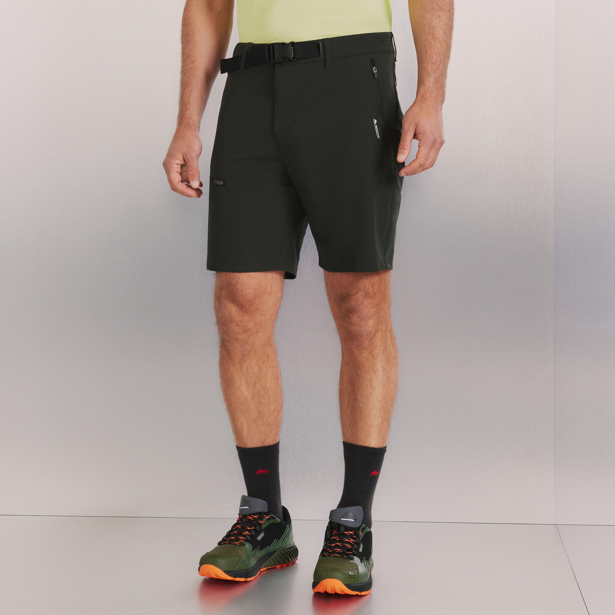 Bermudas de Montanha de Homem Verde-escuro-2