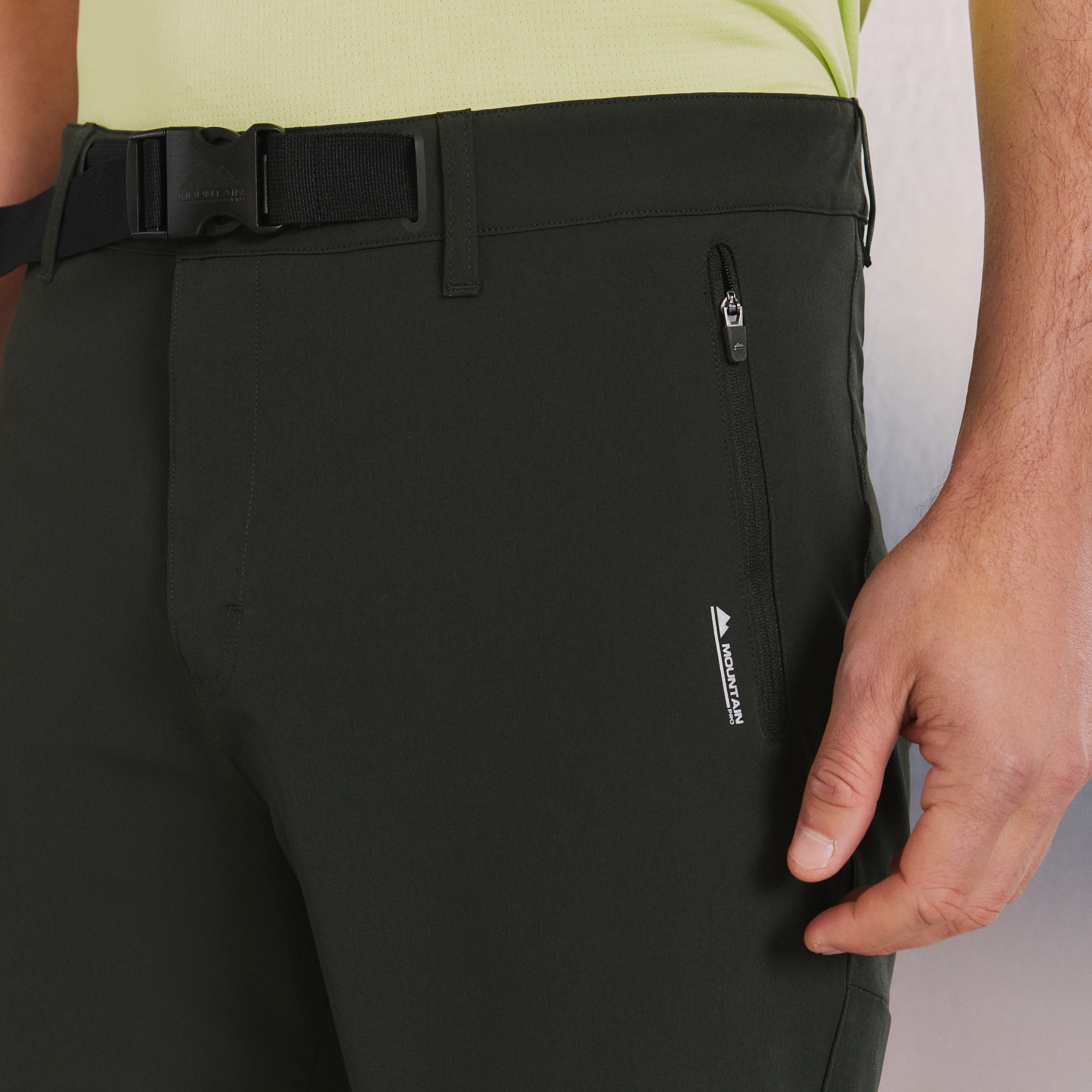 Bermudas de Montanha de Homem Verde-escuro-4