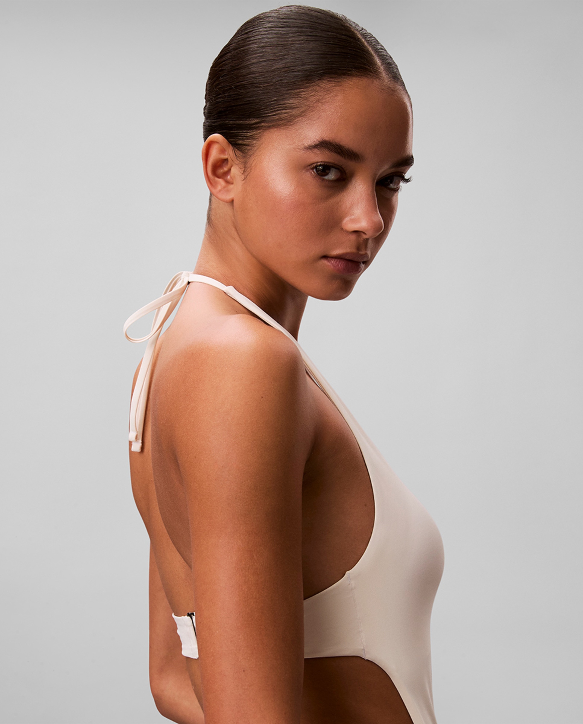 Fato de Banho Halter Creme-3
