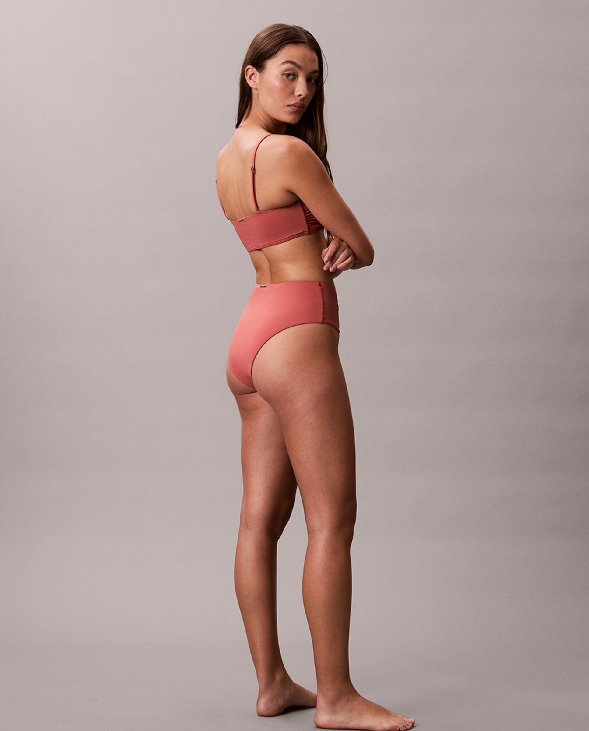Parte de Cima de Biquíni Estilo Bandeau Telha-4