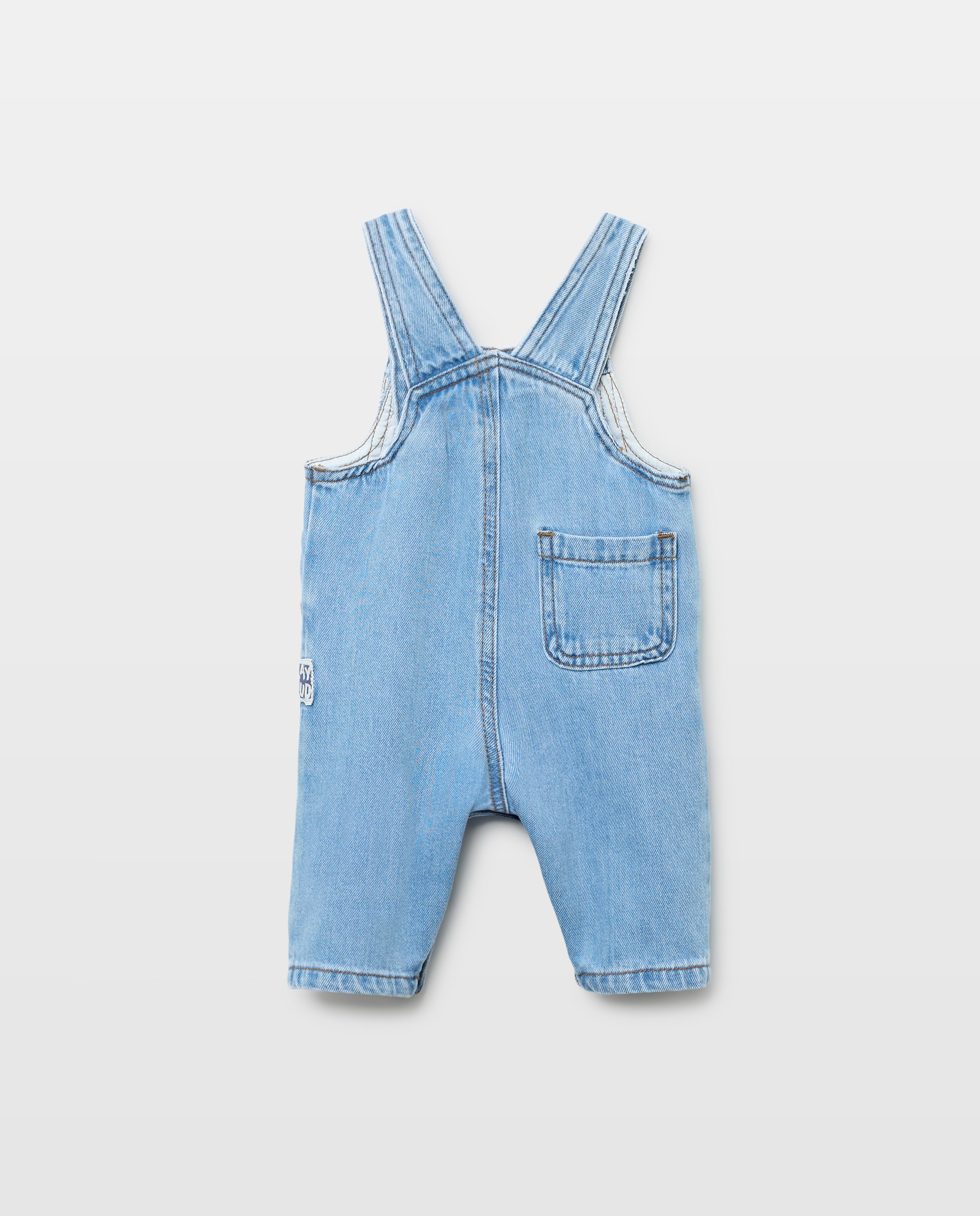 Jardineiras de Ganga Lisas de Bebé Baby El Corte Inglés Azul pálido-2