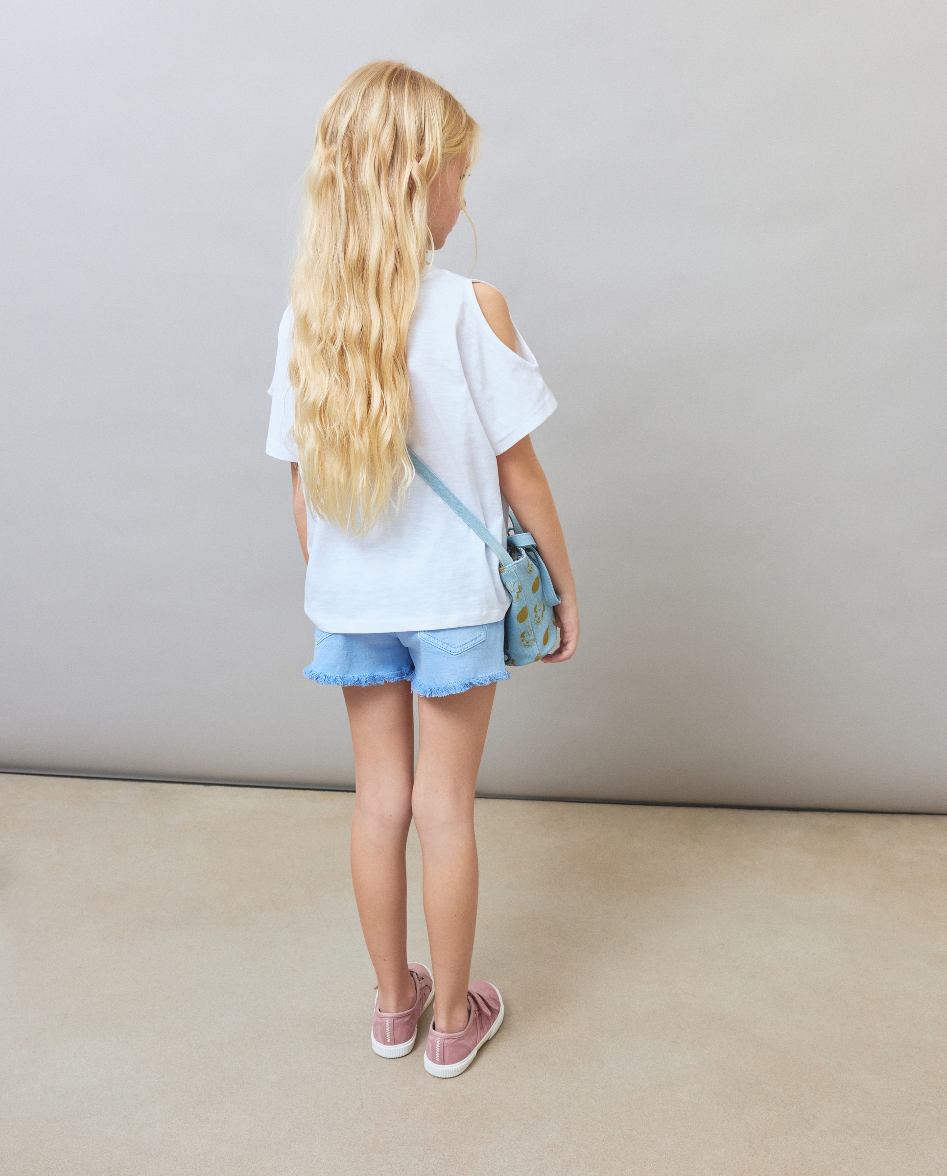 T-shirt de Manga Curta com Detalhe de Foil Kids El Corte Inglés Branco-3