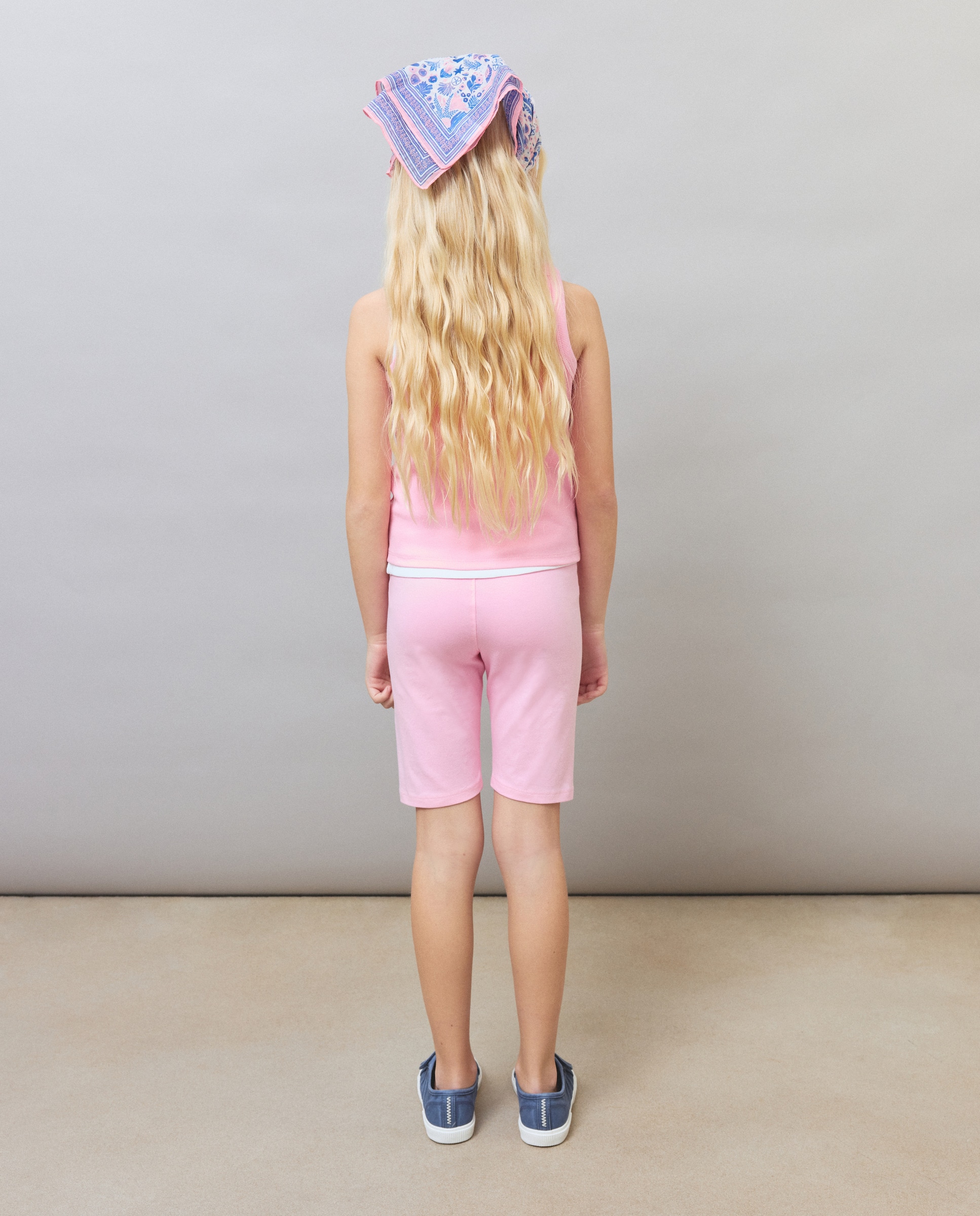 Calções de Ciclista Básicos 200 Rosa-3