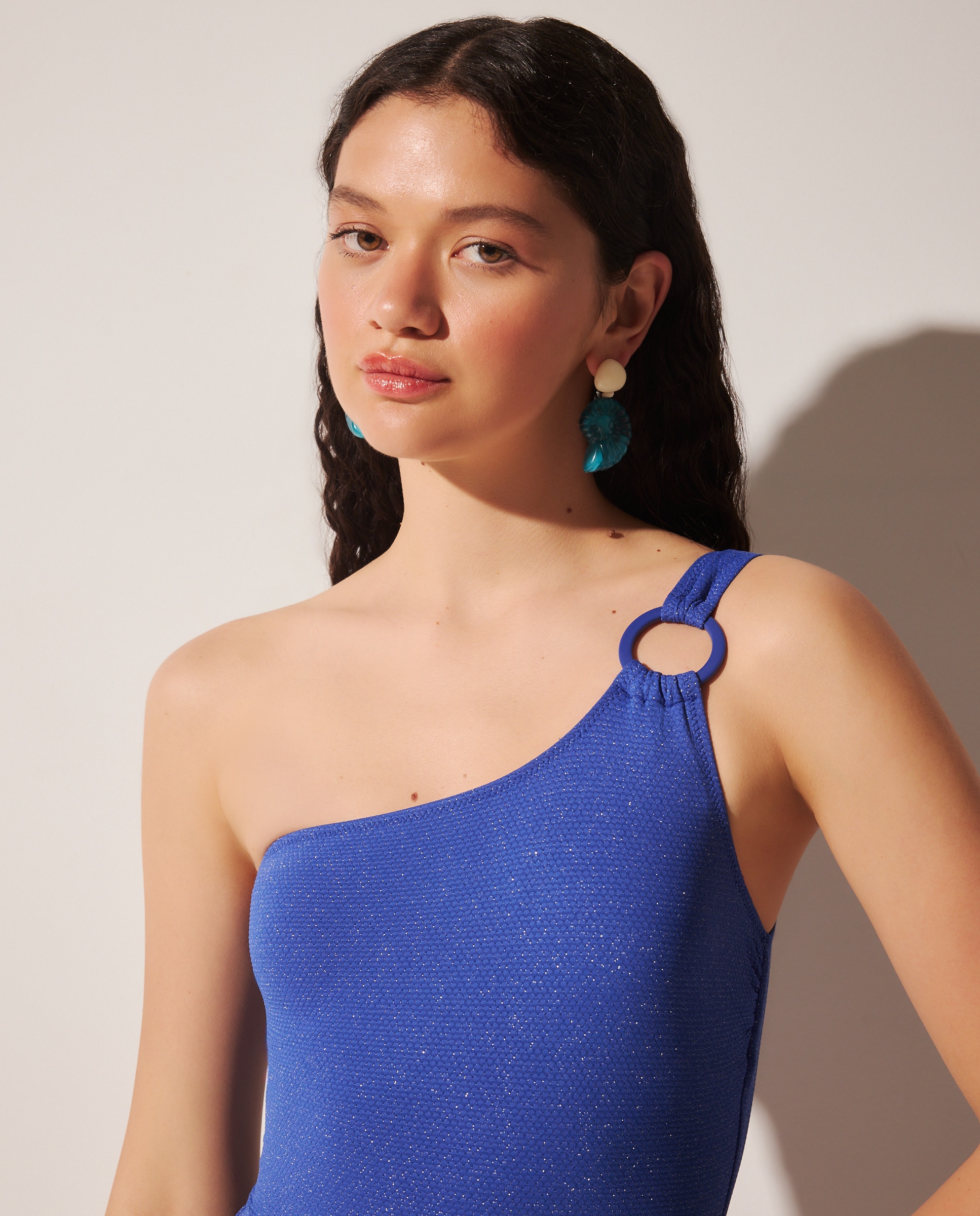 Imagem 0 de Fato de Banho com Textura e Fio Metalizado