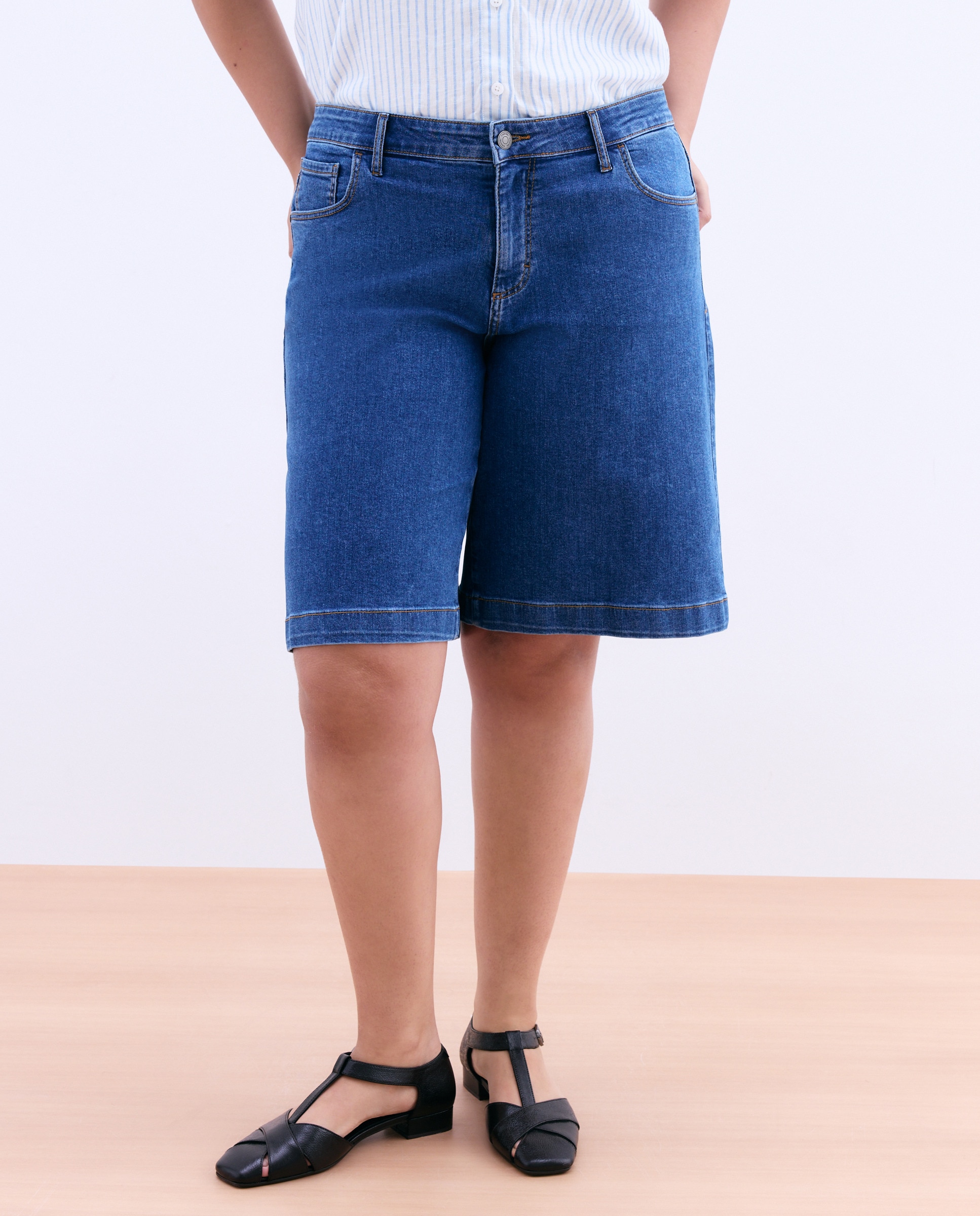 Bermudas de Ganga Azul pálido-2