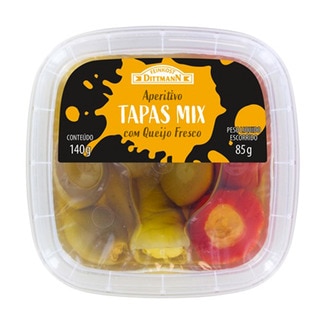 Tapas Mix Com Queijo Fresco unidade 140 g - Dittmann