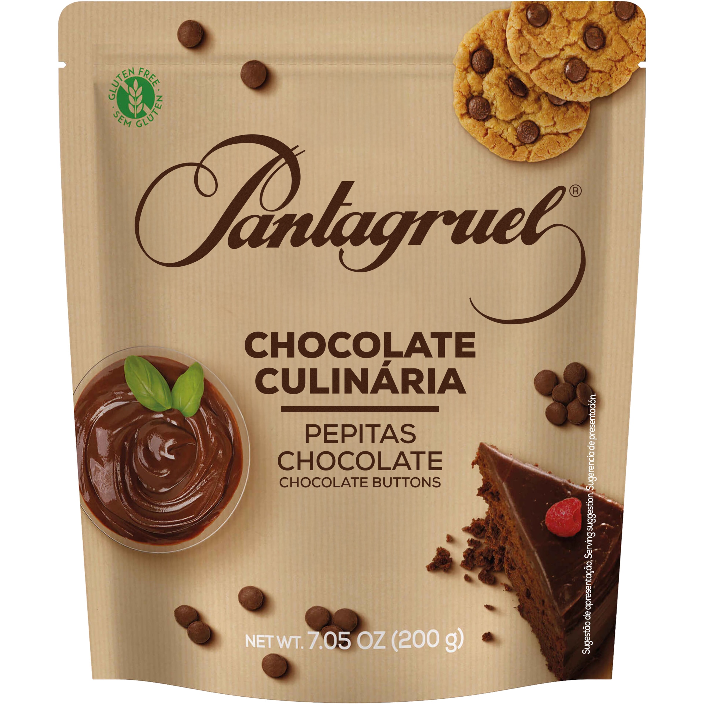 Pastilhas de Chocolate embalagem| 200 g