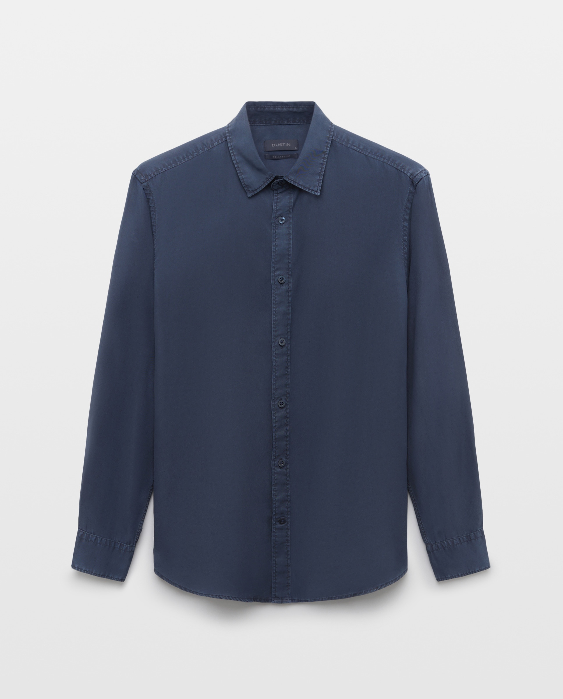 Imagem 0 de Camisa Casual de Tencel Lisa Garment Dye Regular Fit