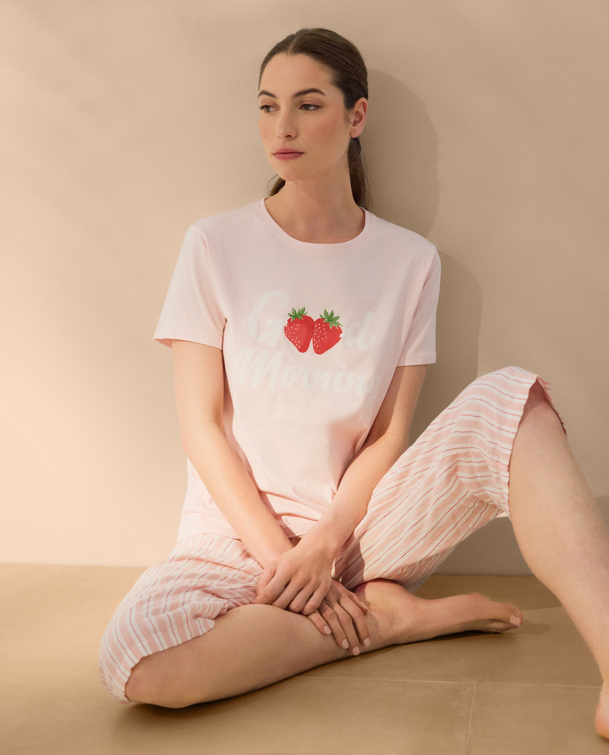 Imagem 0 de T-shirt de Pijama com Manga Curta