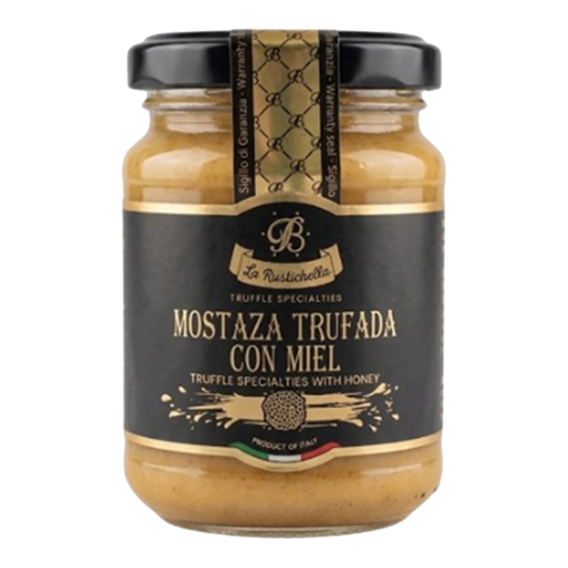 Imagen 0 de Mostaza de trufa negra con miel La Rustichella