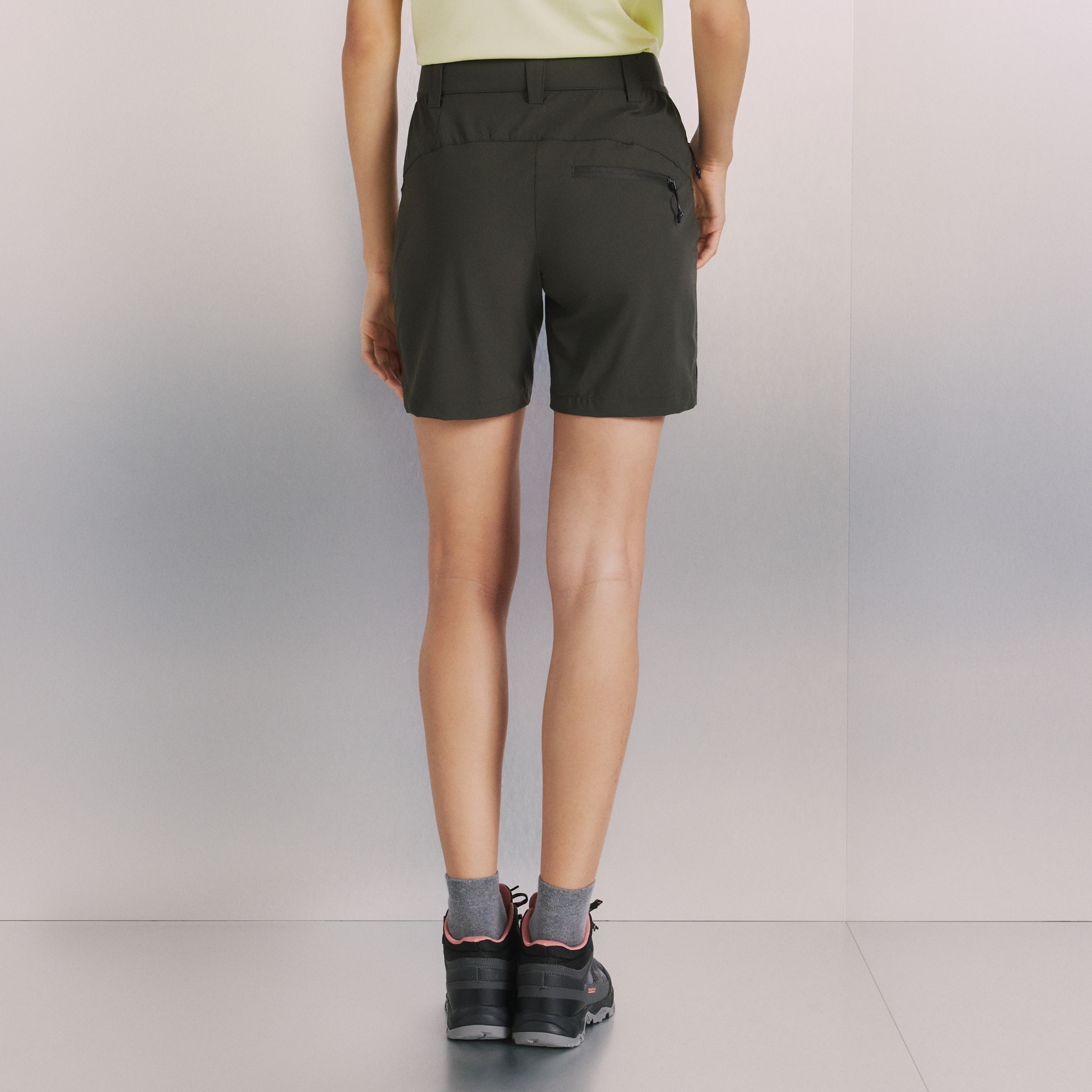 Bermudas de Montanha de Mulher Verde-escuro-3