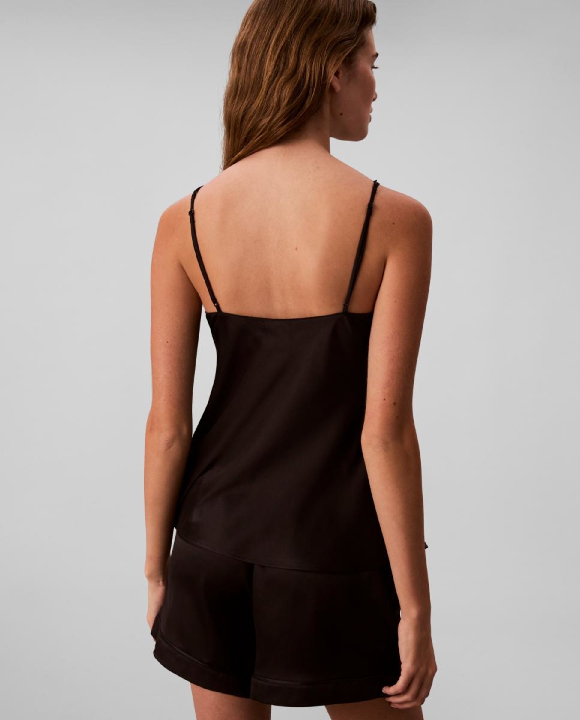 Imagen 5 de Top satinado de pijama SATIN SHEEN - Calvin Klein - Negro Negro