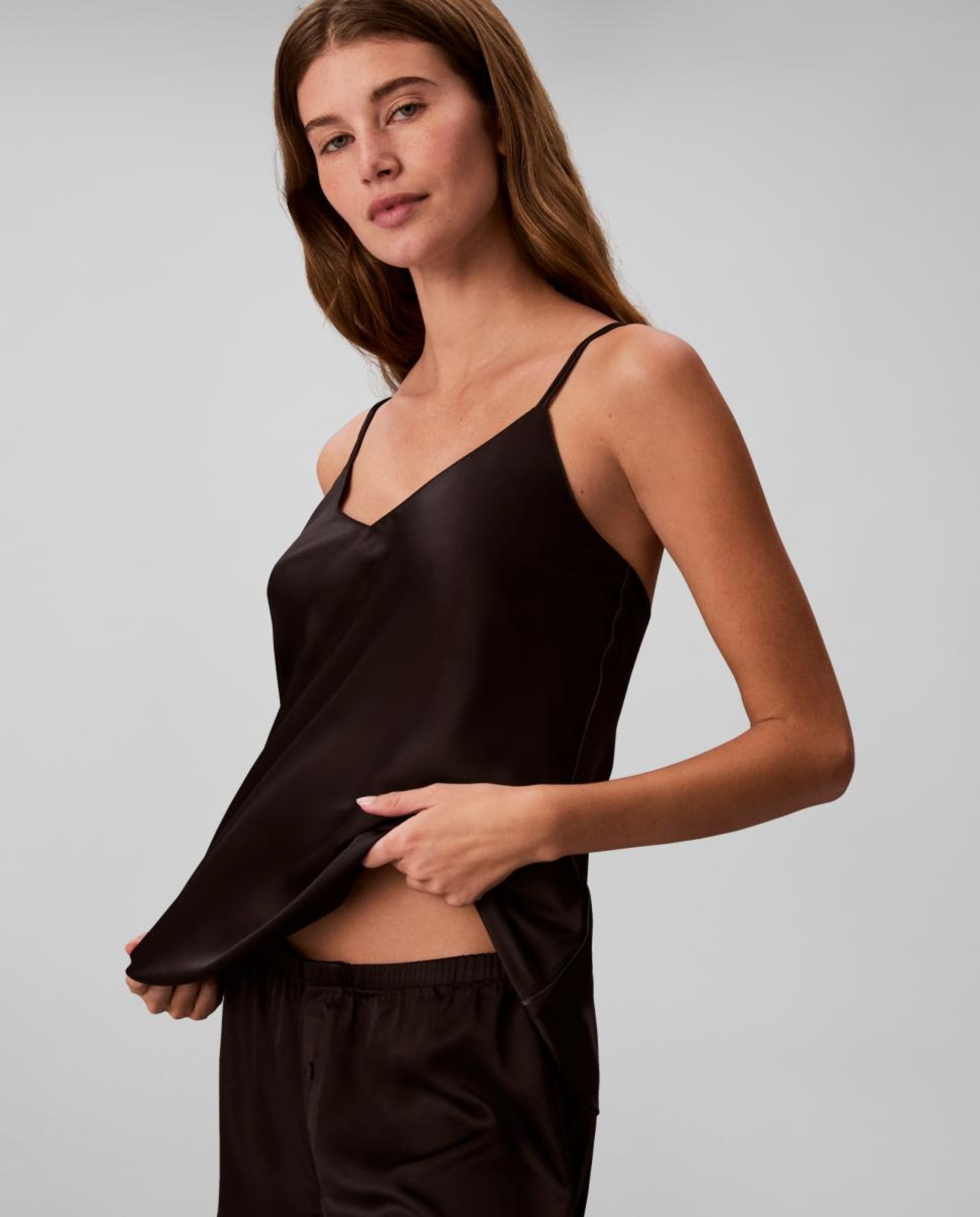 Imagen 4 de Top satinado de pijama SATIN SHEEN - Calvin Klein - Negro Negro