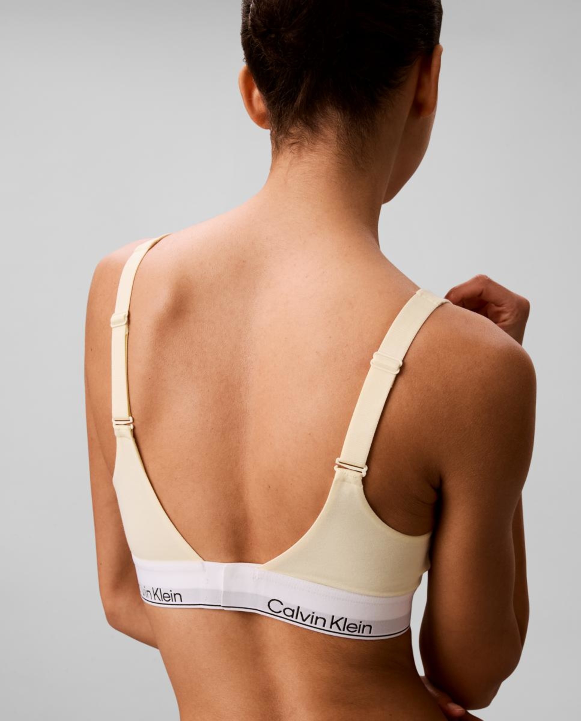 Soutien Bralette de Copa Moldada Icon Cotton Modal Amarelo-4