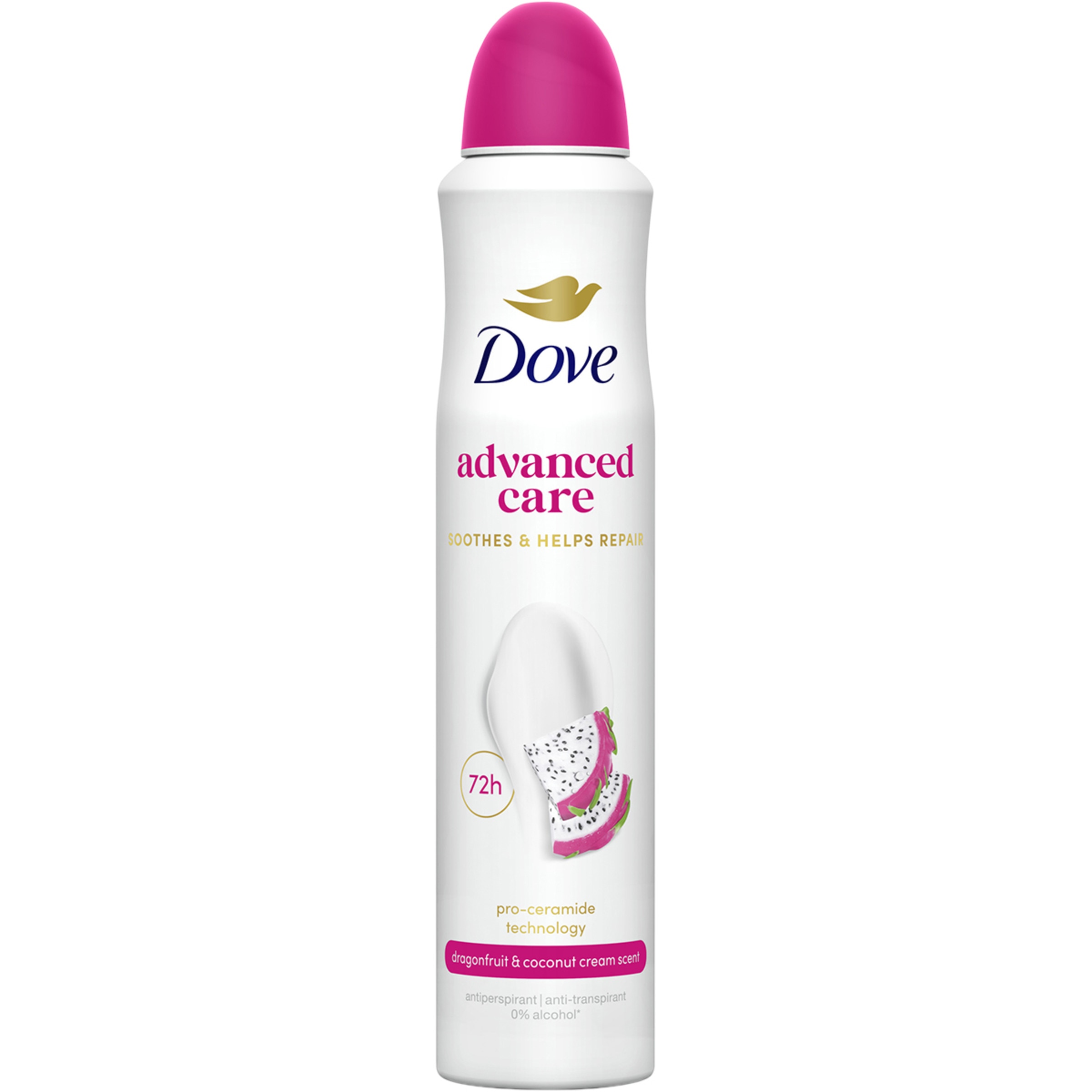 desodorante Advance Care dragon fruit and coconut cream 0% alcochol 72 horas spray 200 ml