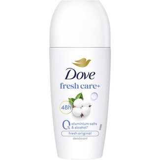 desodorante roll-on Fresh Care+ Original anti-transpirante 48h envase 50 ml 0% sales de aluminio 0% alcohol - Dove