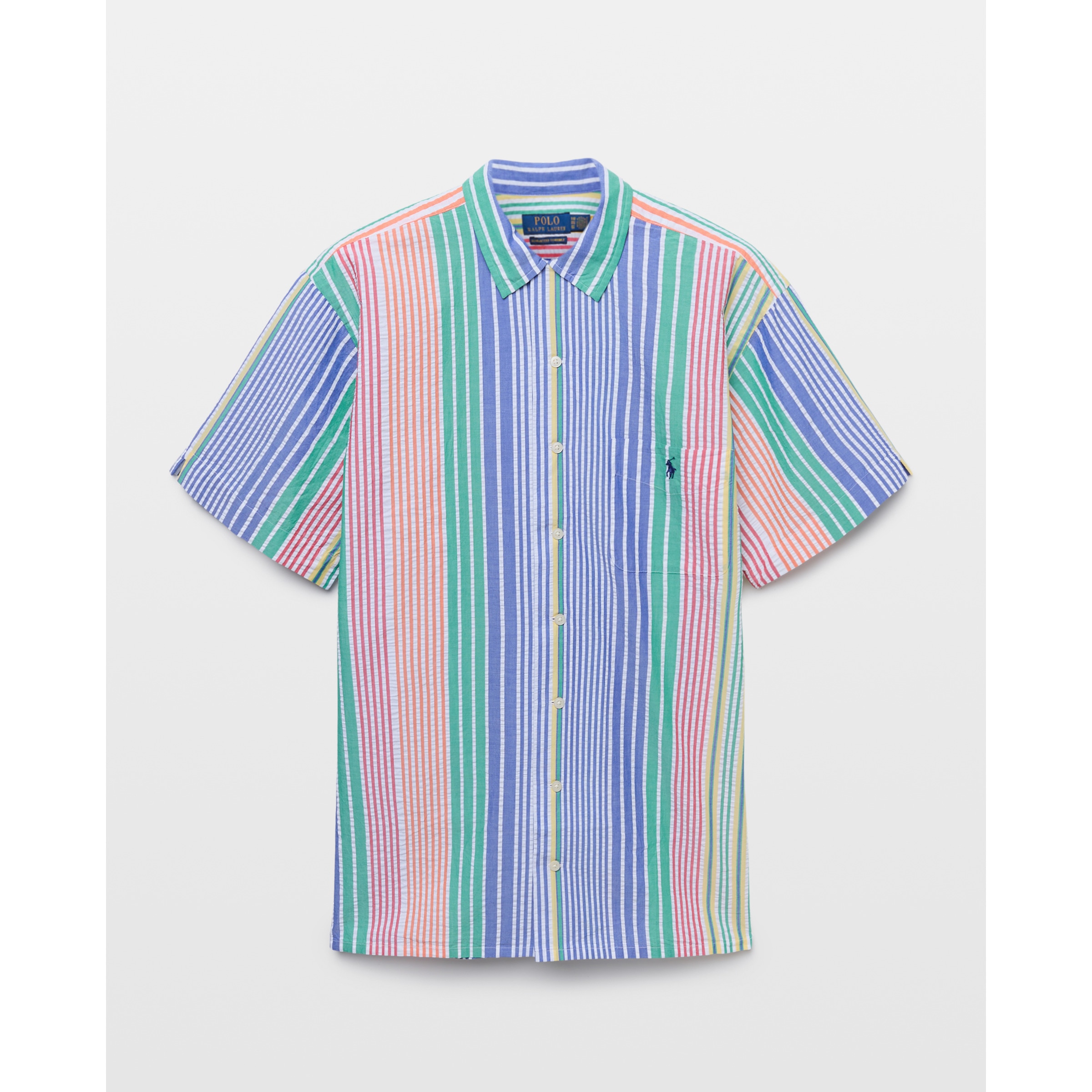 Imagem 0 de Camisa de Manga Curta às Riscas Tamanhos Grandes