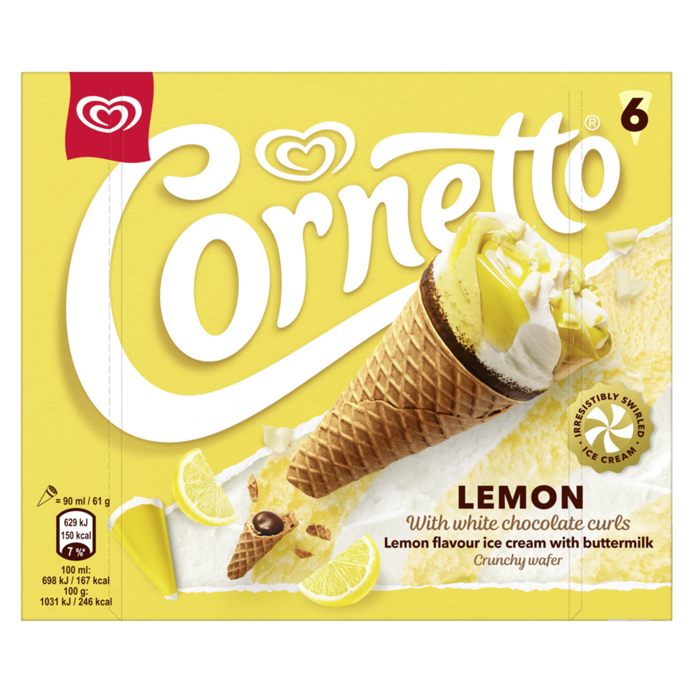 Cornetto Limão embalagem 540 ml