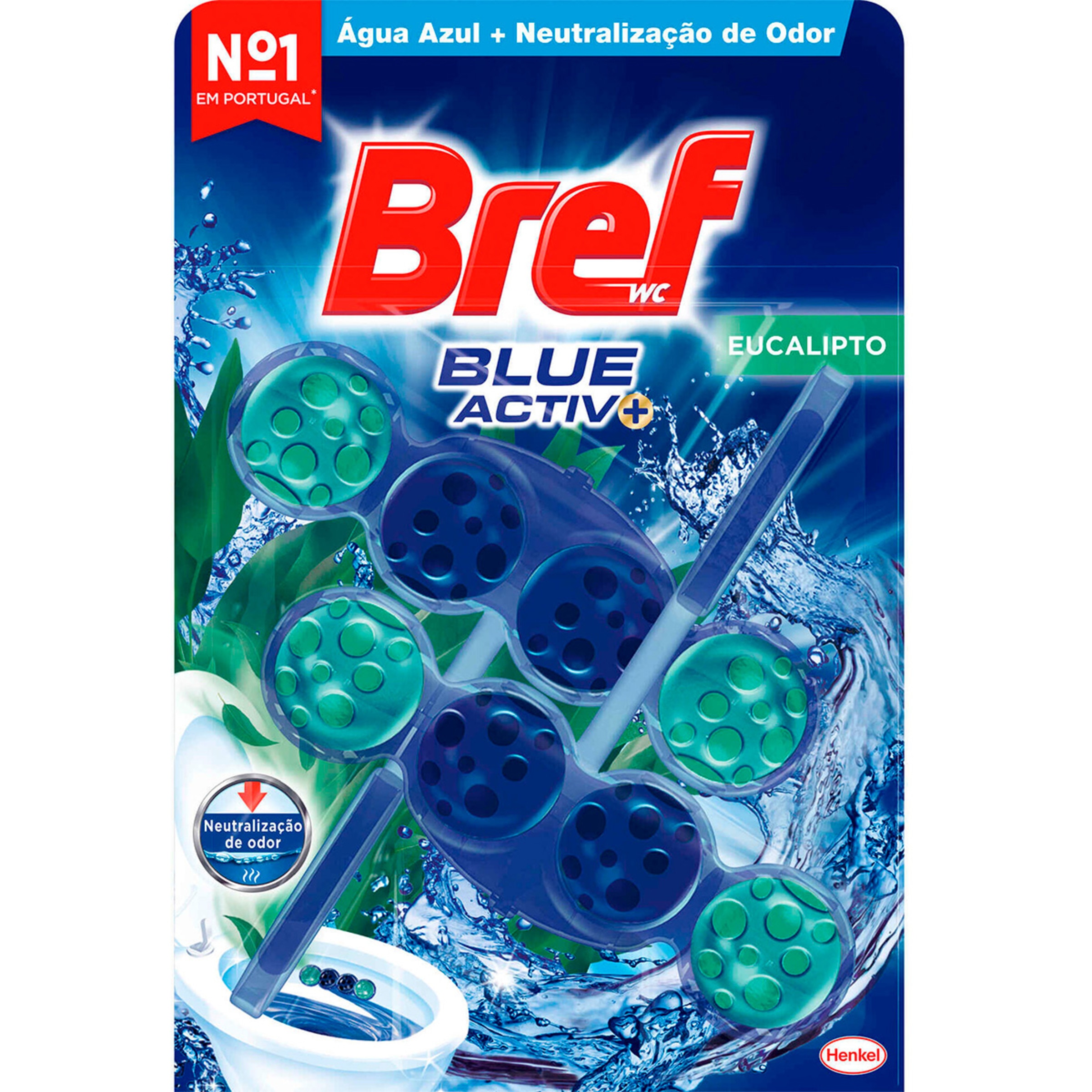 Bloco Sanitário Duplo Blue Activ Eucalipto embalagem embalagem