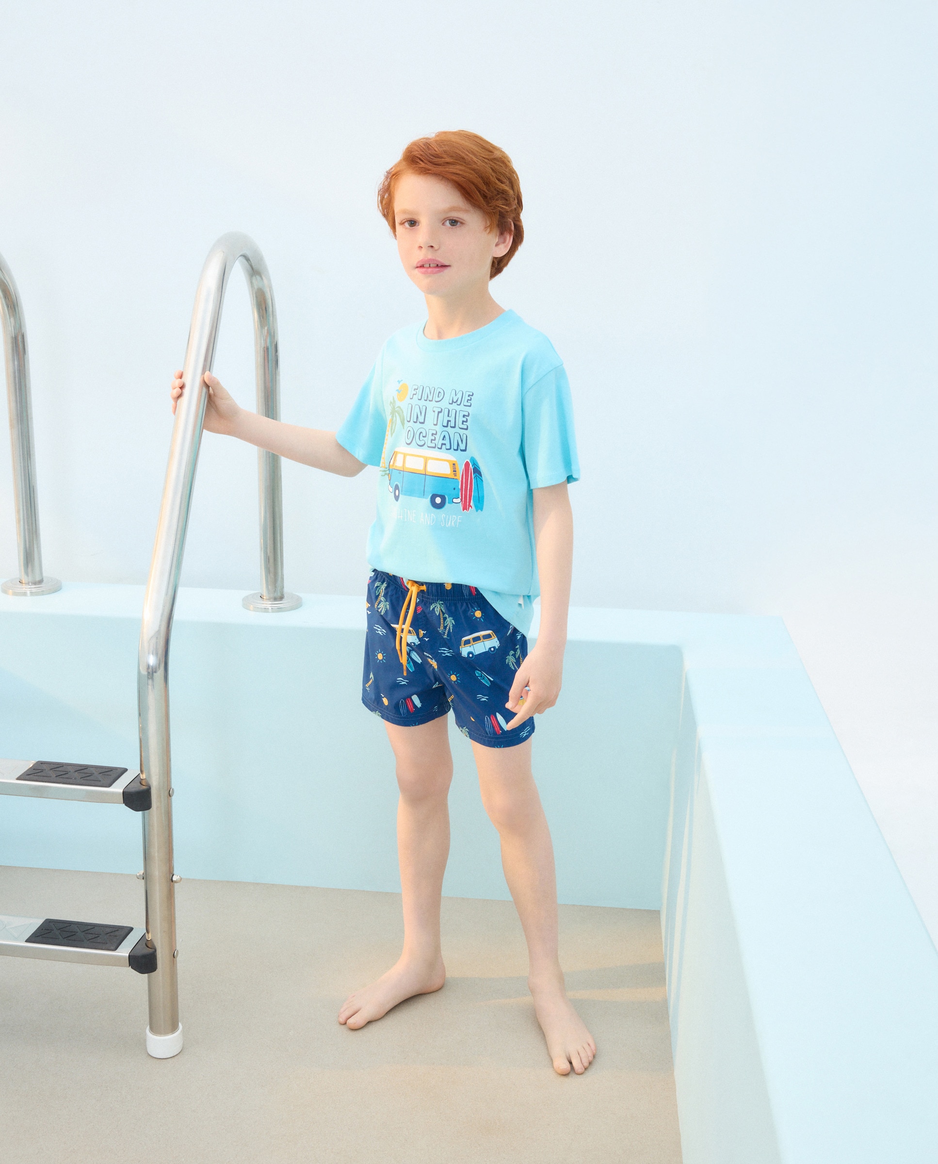 T-shirt de Algodão Joy Surf Kids El Corte Inglés Azul-marinho-2