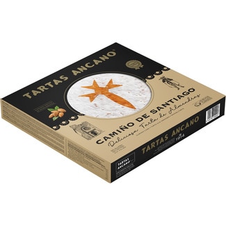 tarta de almendras Camiño de Santiago estuche 570 g - Tartas Ancano