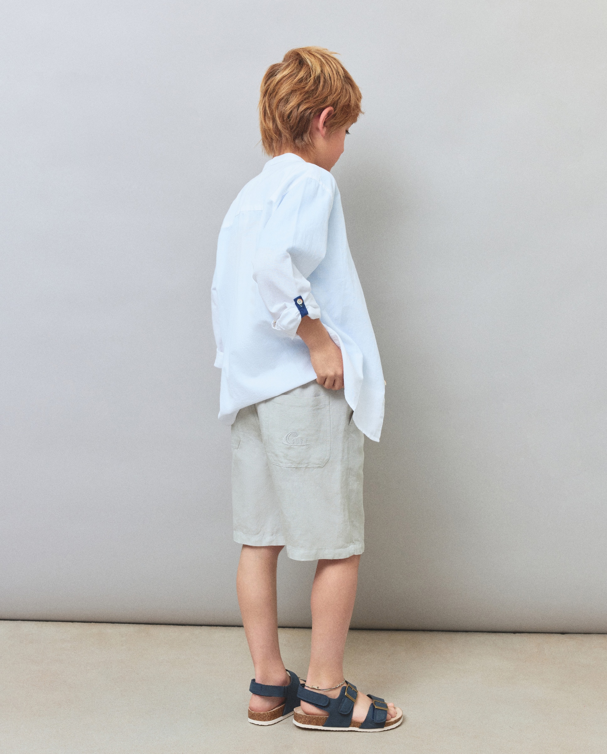 Bermudas de Linho Kids El Corte Inglés Verde-3