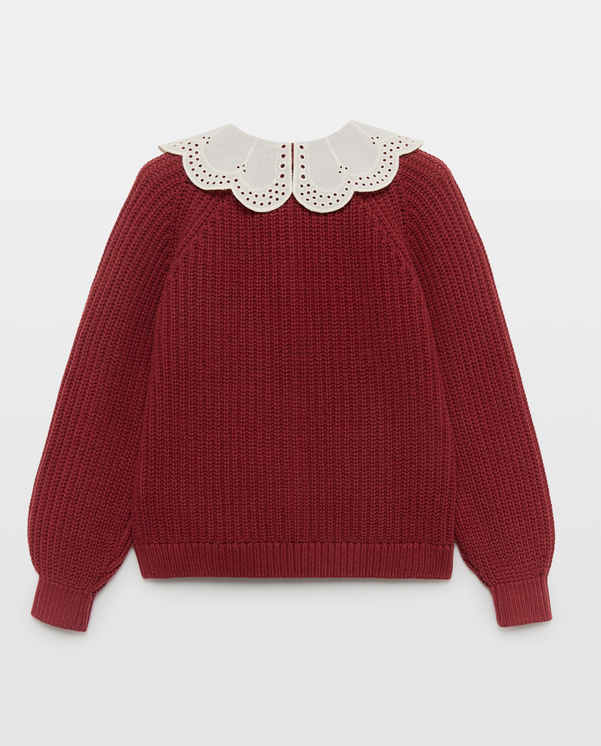 Chaqueta niña cuello blusa 770 Terracota-2