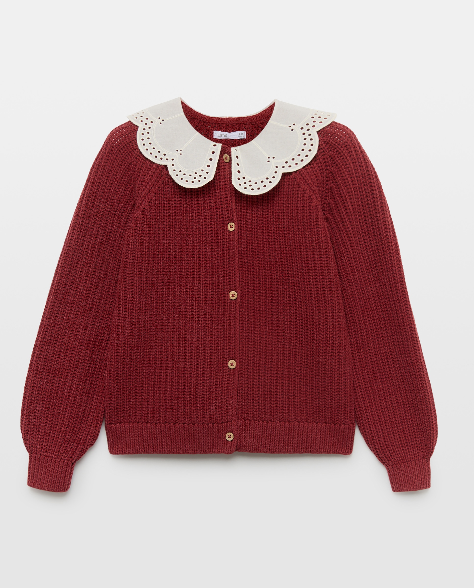 Chaqueta niña cuello blusa 770 Terracota-1