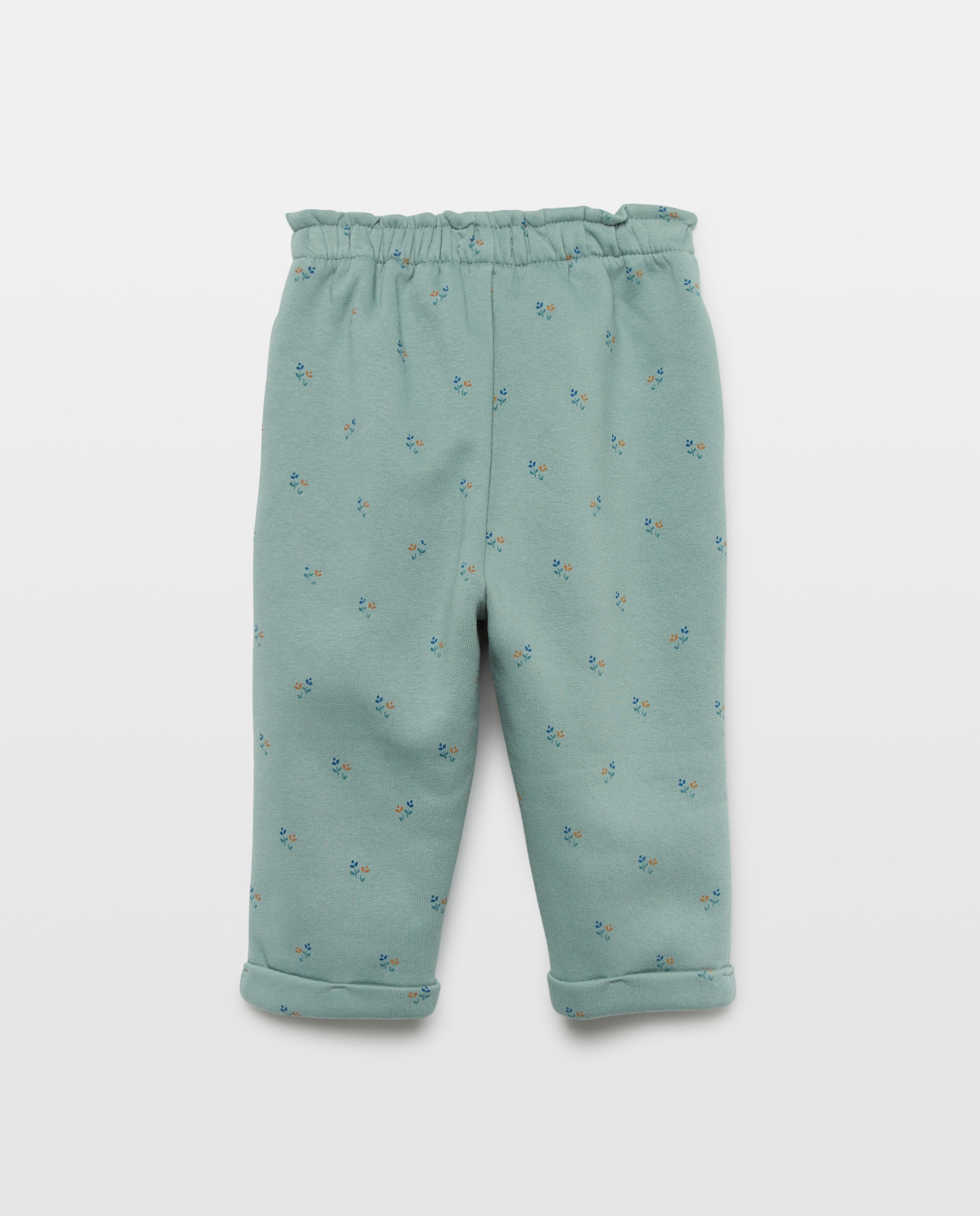 Pantalón bebé niña felpa Verde-2