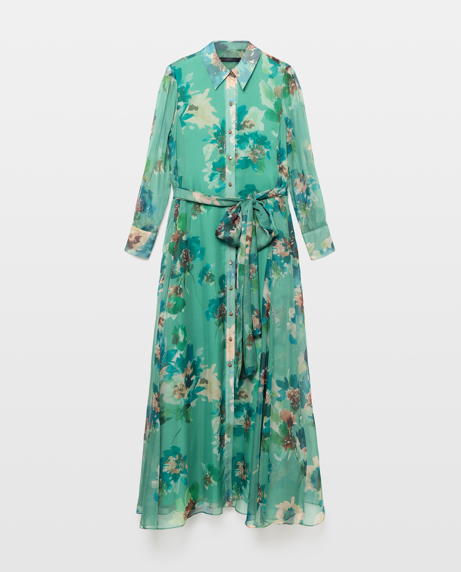 Imagem 0 de Vestido camiseiro estampado