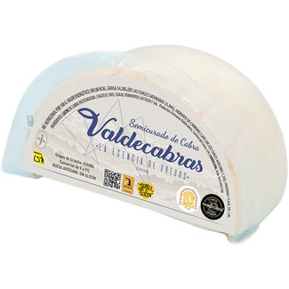 queso de cabra semicurado elaborado con leche pasteurizada peso aproximado pieza 350 g - Valdecabras
