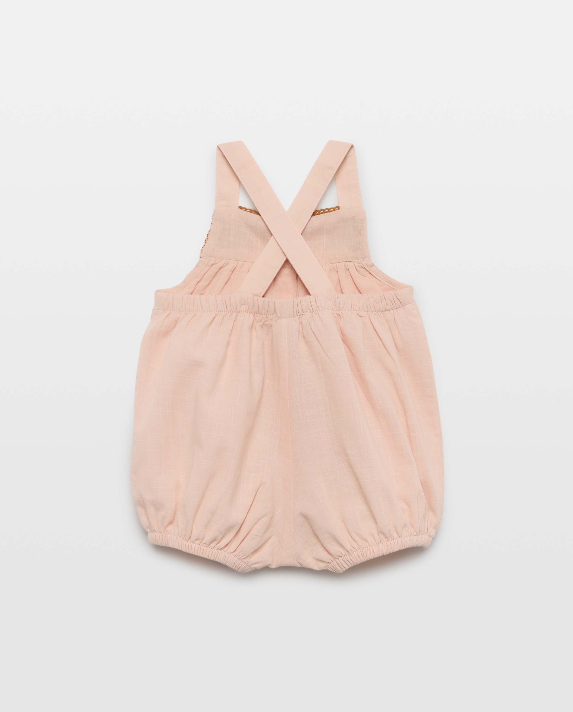 Babygrow de Bebé sem Mangas e com Bordado Baby El Corte Inglés Rosa-claro-2