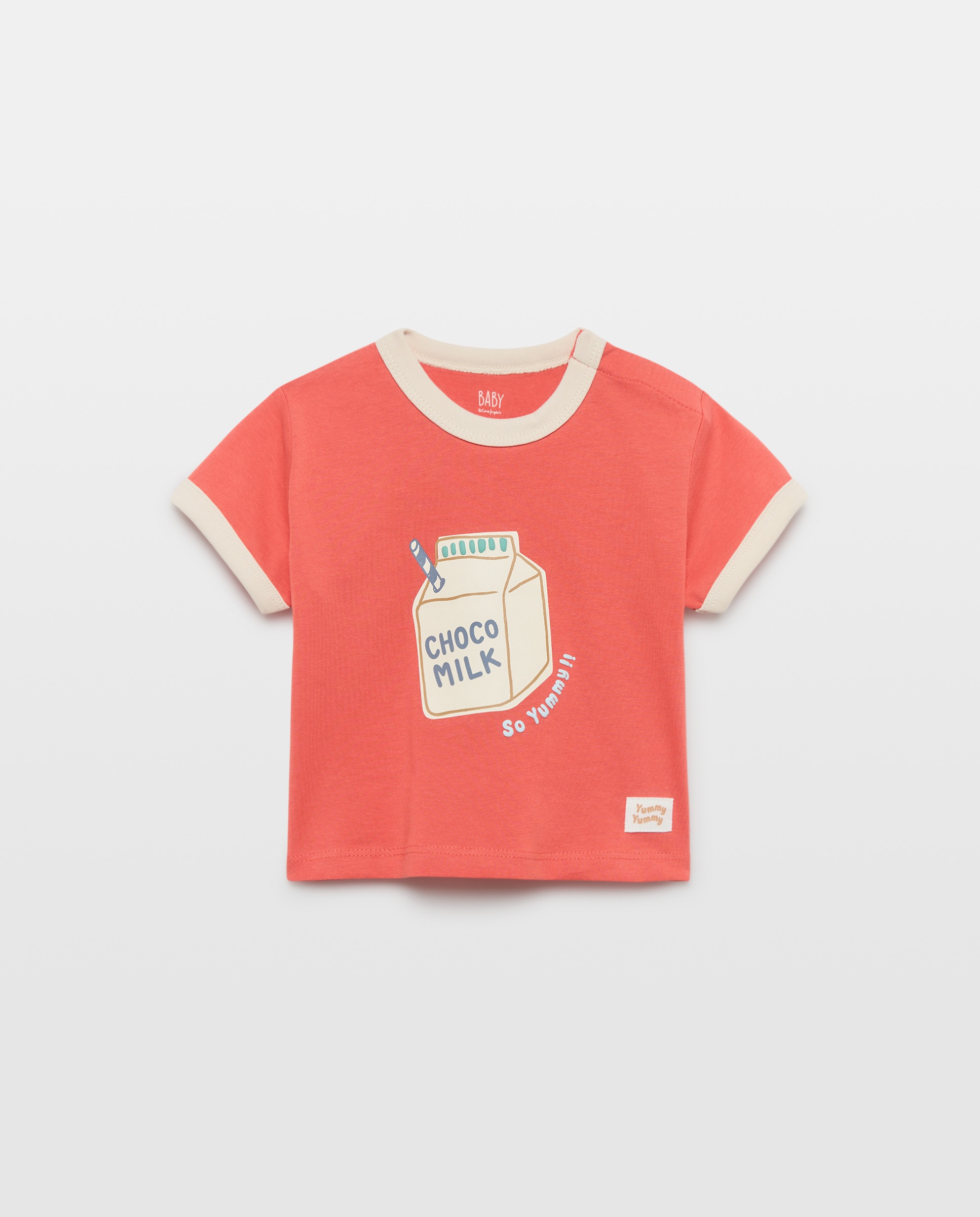 Imagem 0 de T-shirt de Bebé com Manga Curta e Estampado Posicional