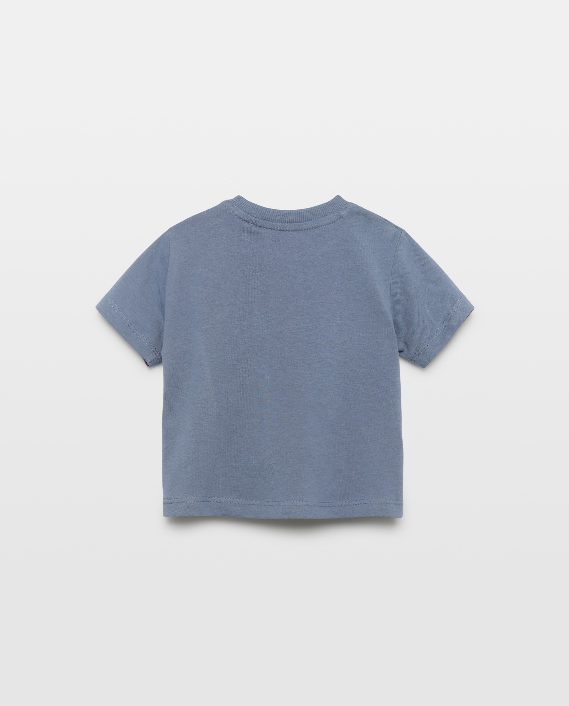 T-shirt Básica de Bebé com Manga Curta Baby El Corte Inglés 471 Índigo-2