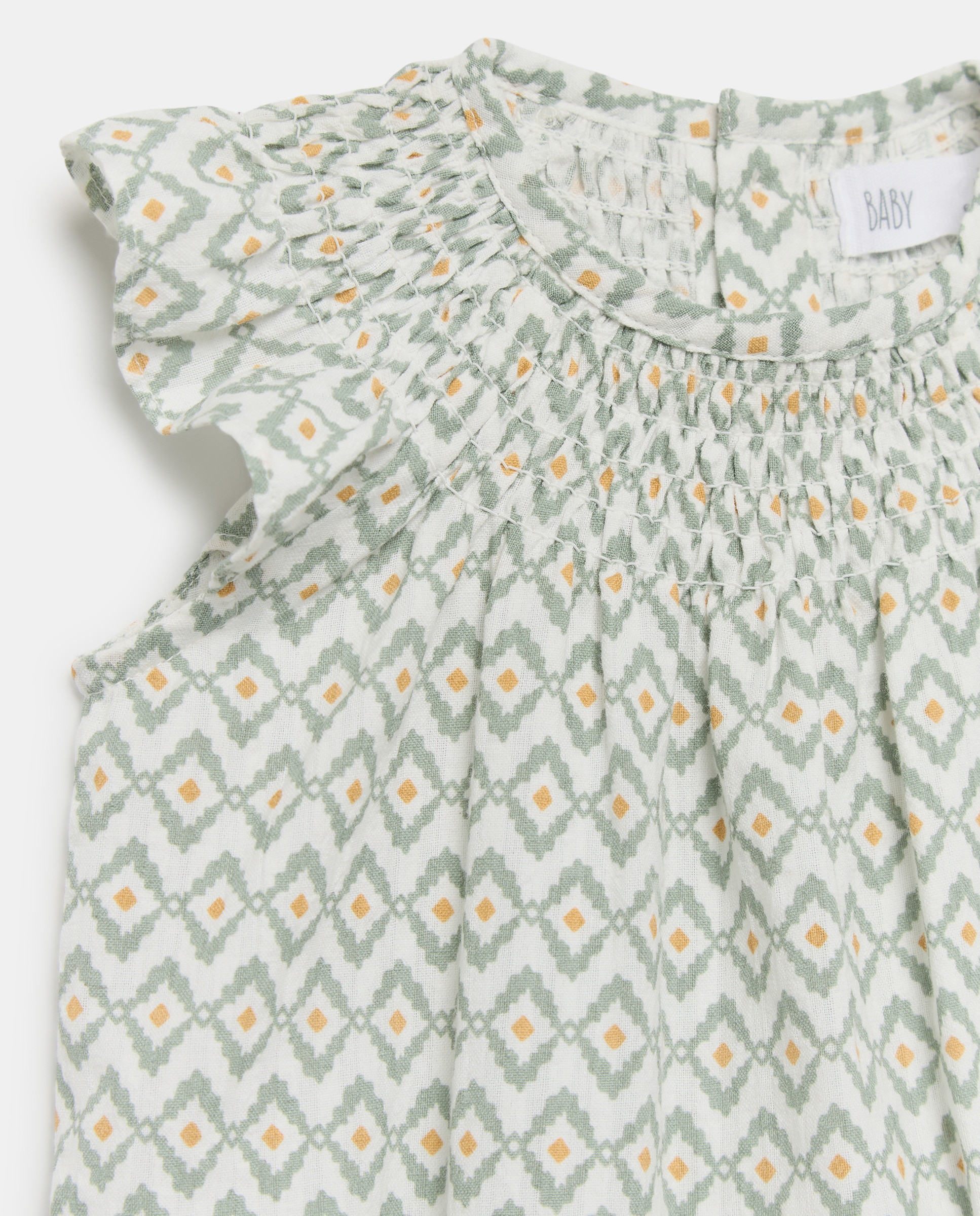 Babygrow de Bebé com Manga Curta e Fantasia Amarelo-3