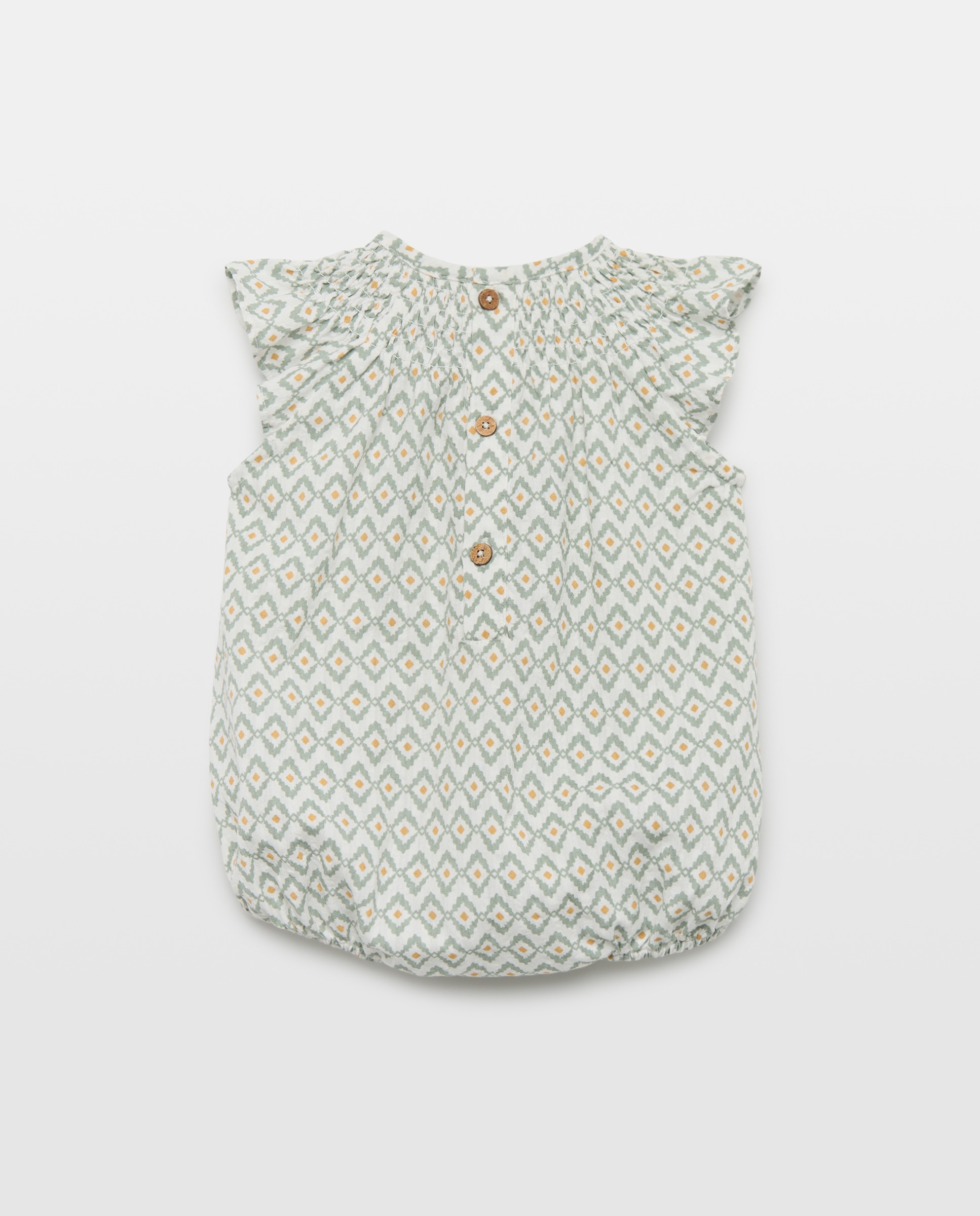 Babygrow de Bebé com Manga Curta e Fantasia Amarelo-2