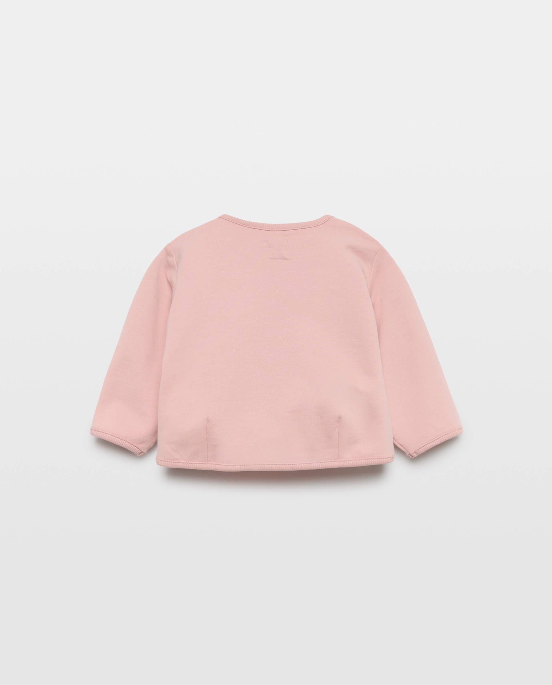 Sweatshirt de Bebé com Gola Redonda e Fantasia 3D Baby El Corte Inglés 200 Rosa-2